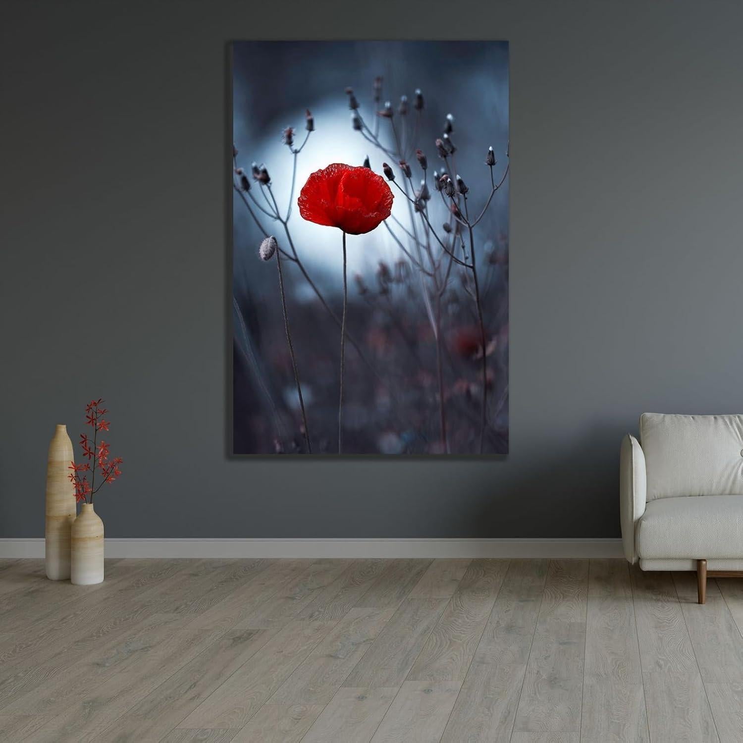 Impresión de Arte Enmarcada Fabien Bravin - Flor No Por Kenzo 33x46 a 104x152 cm