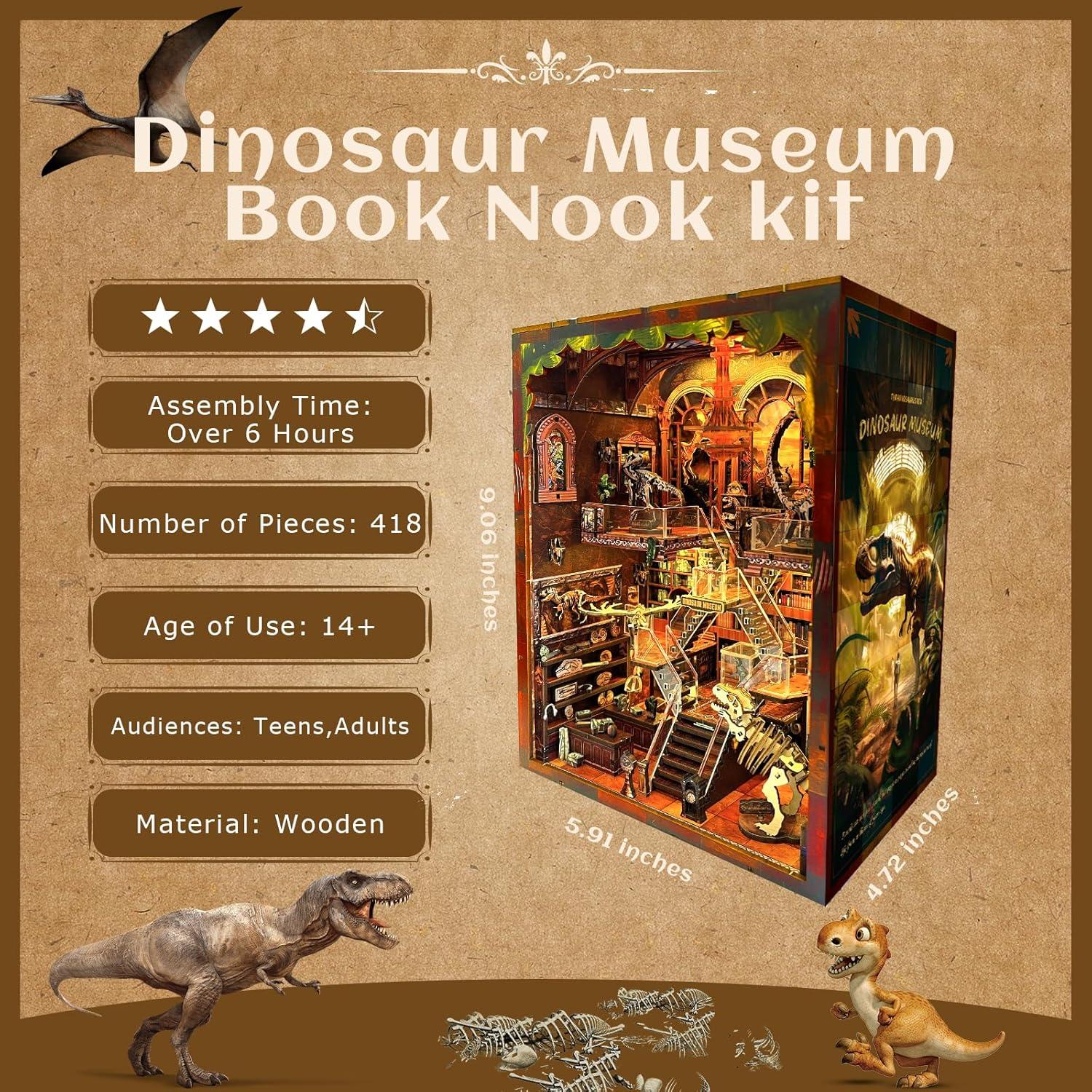 Rincón de Libros VORATHIS Museo de Dinosaurios con LED