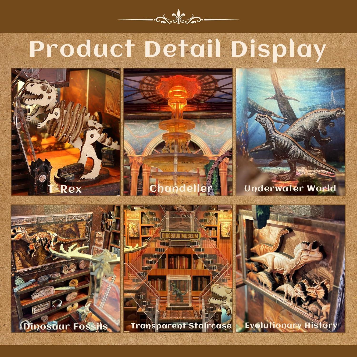 Rincón de Libros VORATHIS Museo de Dinosaurios con LED