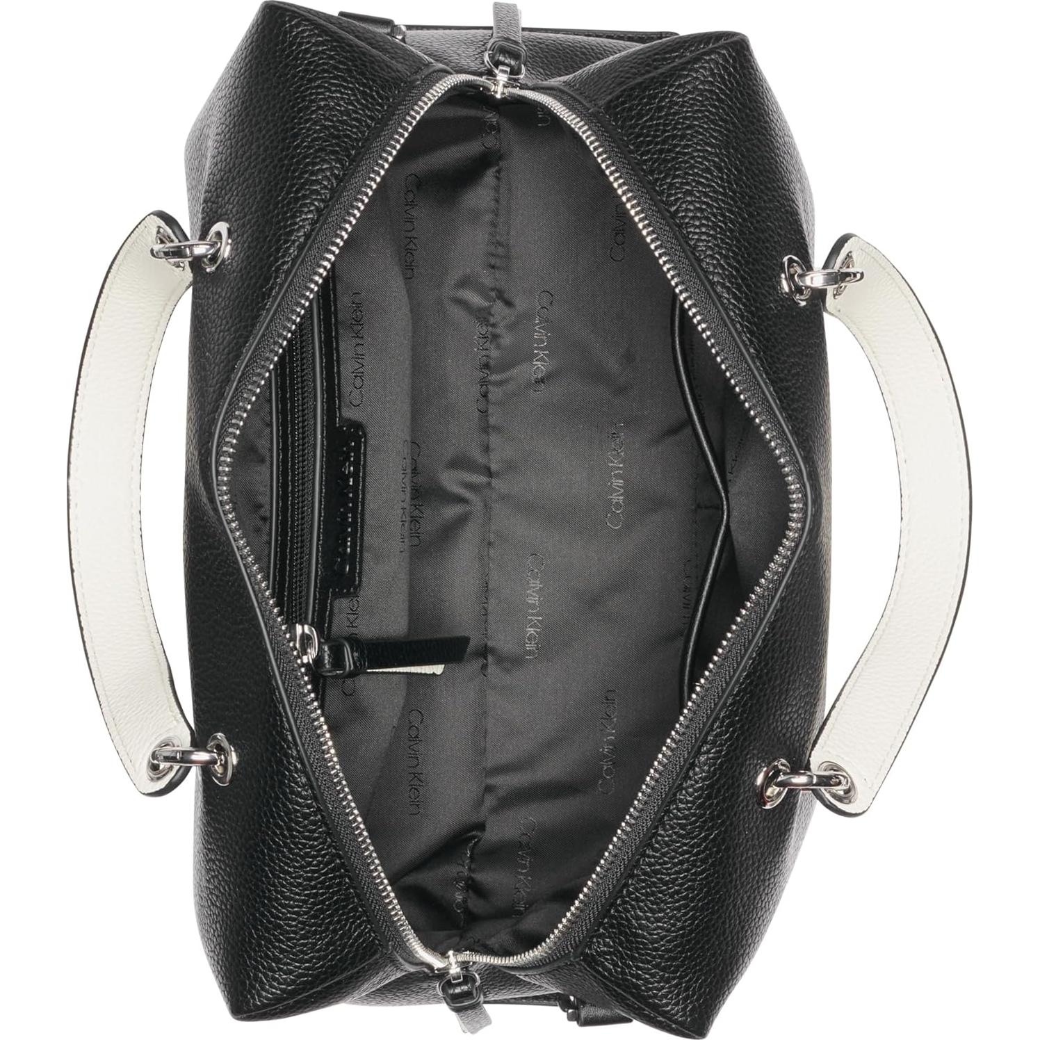 Bolso Satchel Calvin Klein para Mujeres - Cuero Vegano Negro