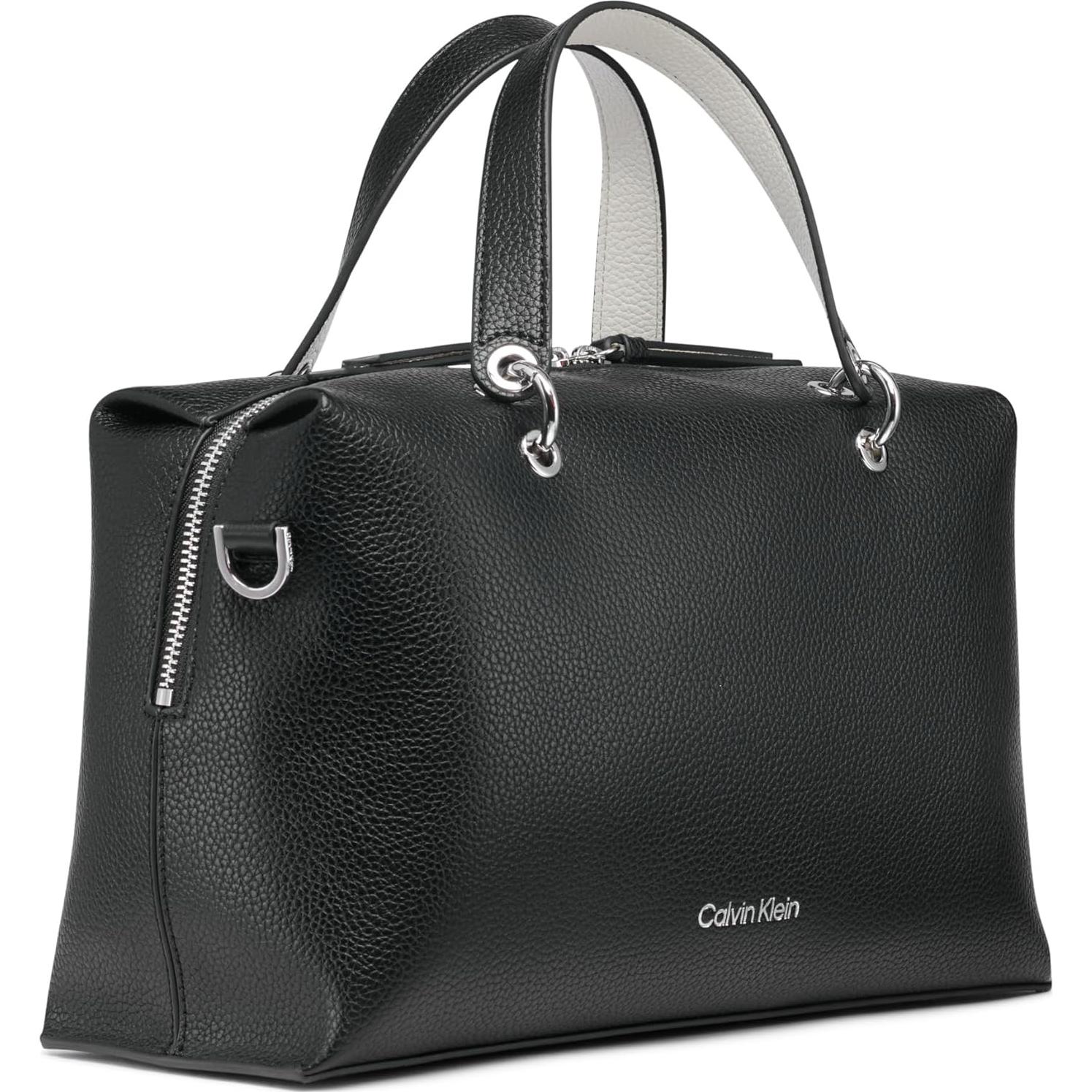 Bolso Satchel Calvin Klein para Mujeres - Cuero Vegano Negro