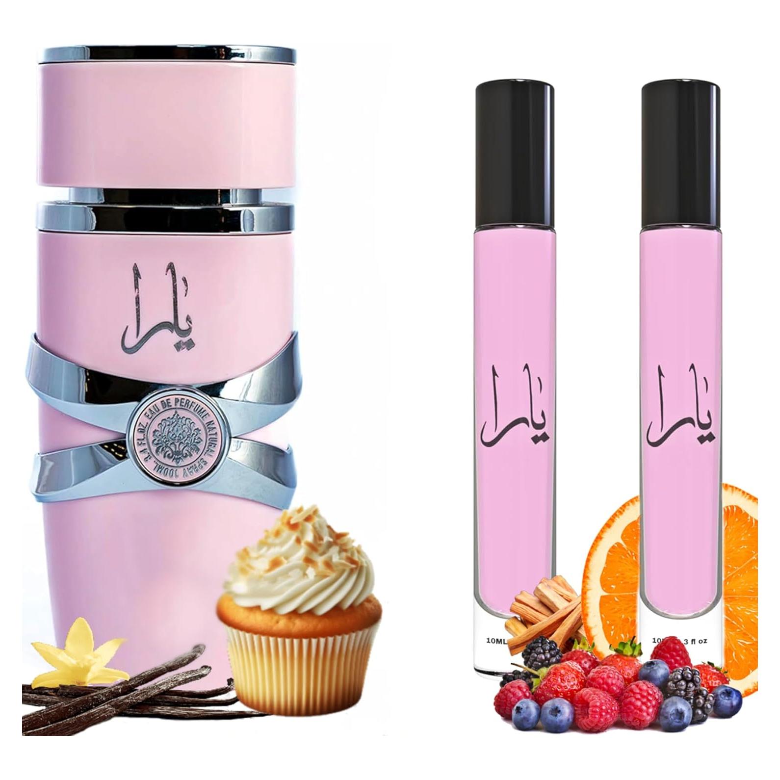 Perfume Equivalence Yaras Rosa 2x10ml - Vainilla Ámbar para Mujeres