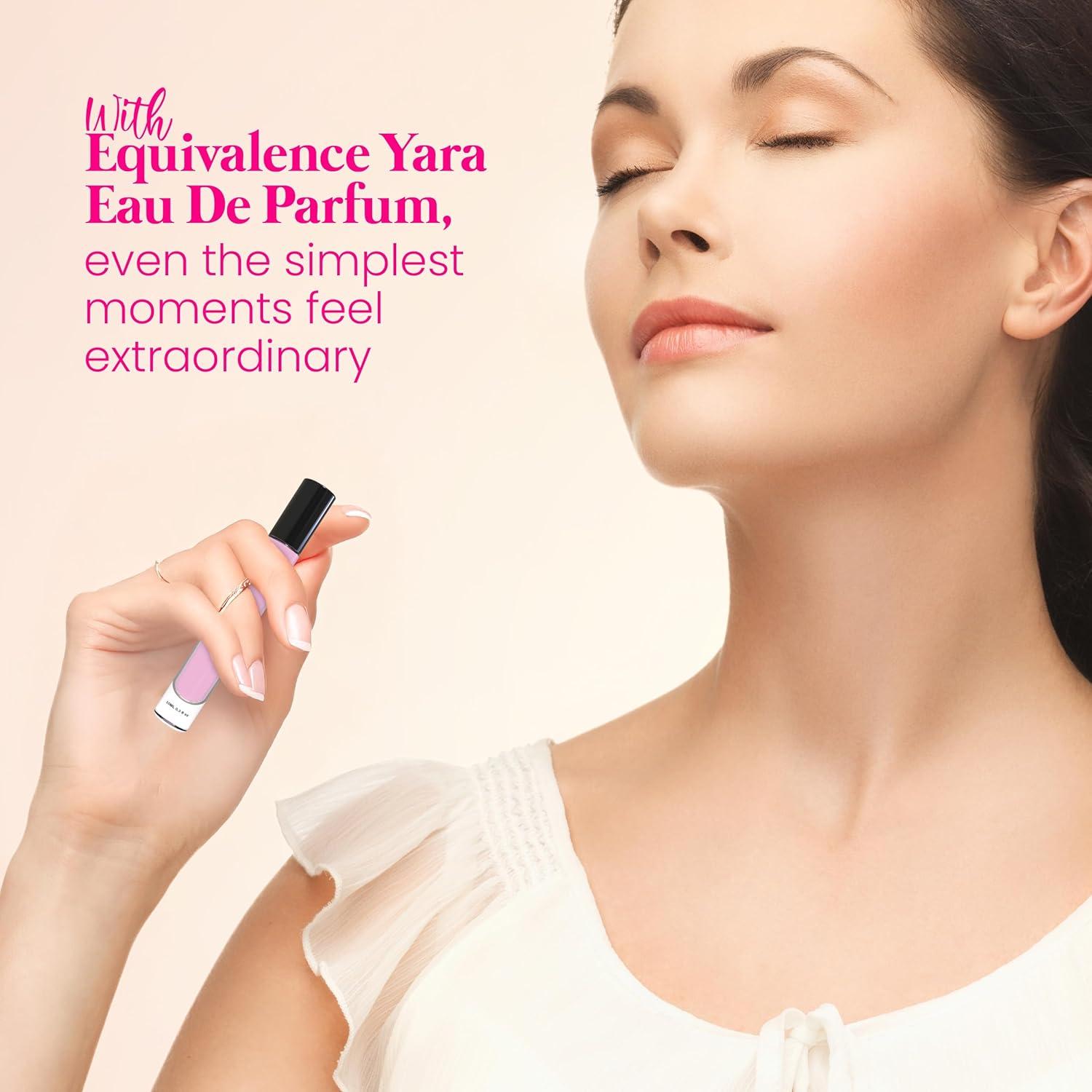 Perfume Equivalence Yaras Rosa 2x10ml - Vainilla Ámbar para Mujeres