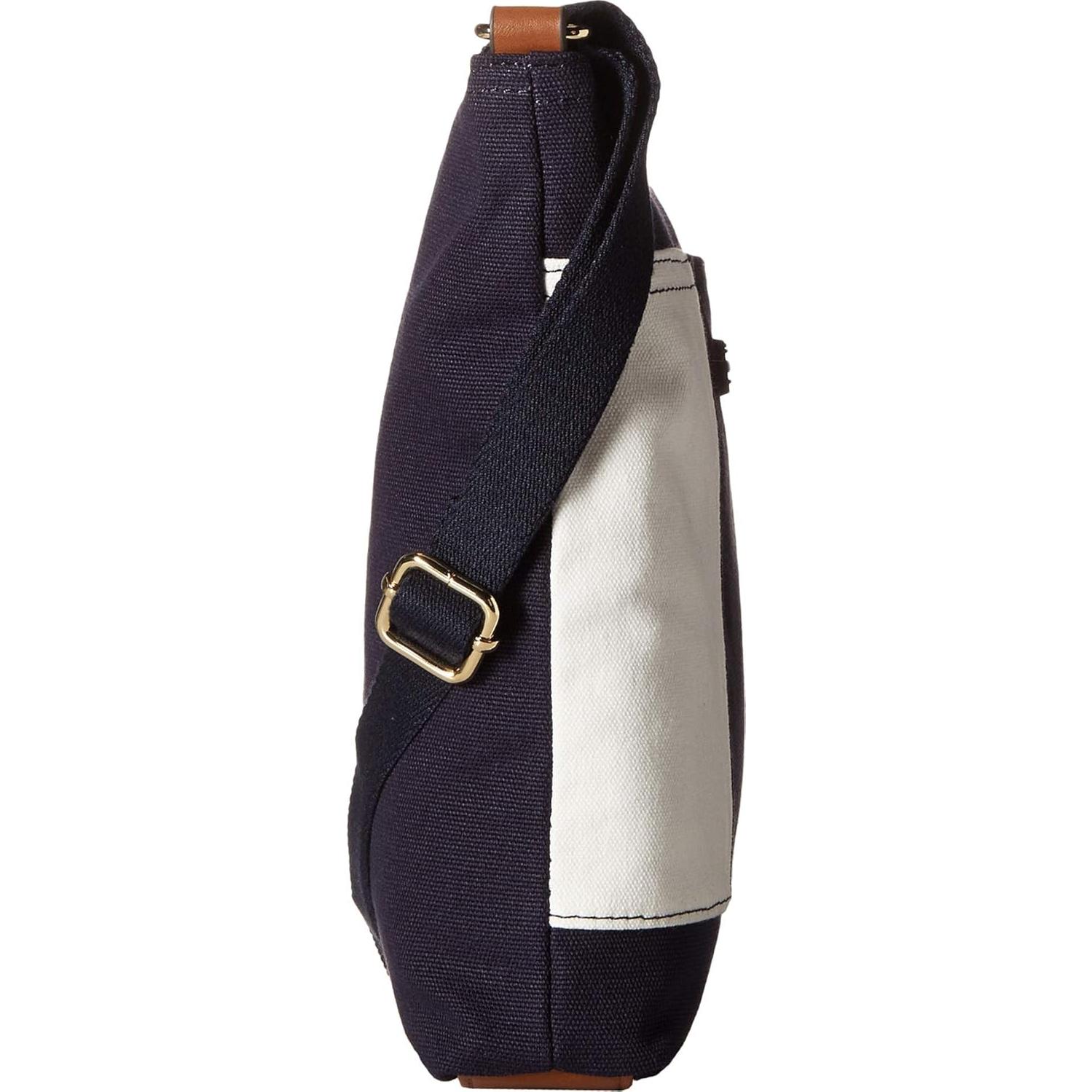 Bolso de hombro de lona Tommy Hilfiger para mujer - Marino