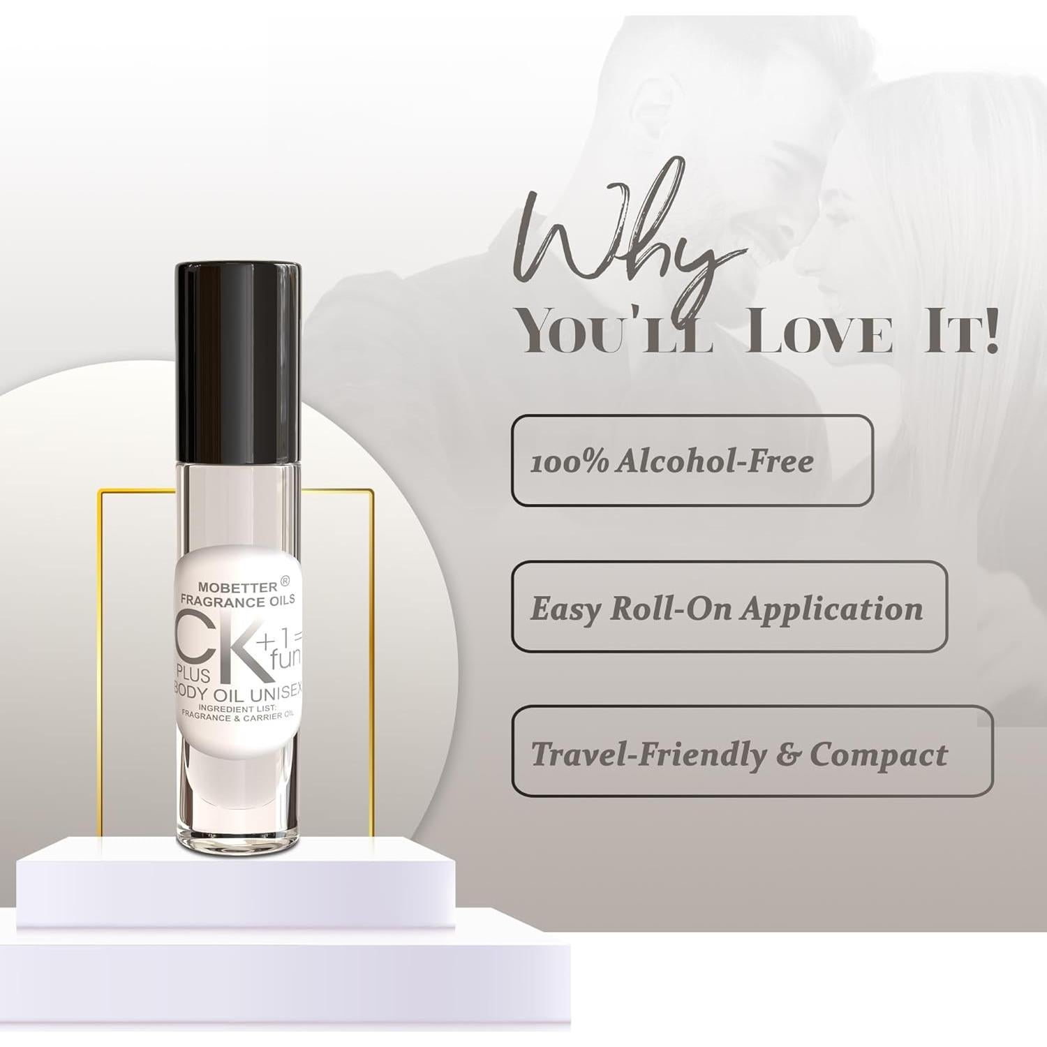 Aceite de Fragancia MoBetter C Más K Más 10 ml Roll On Unisex