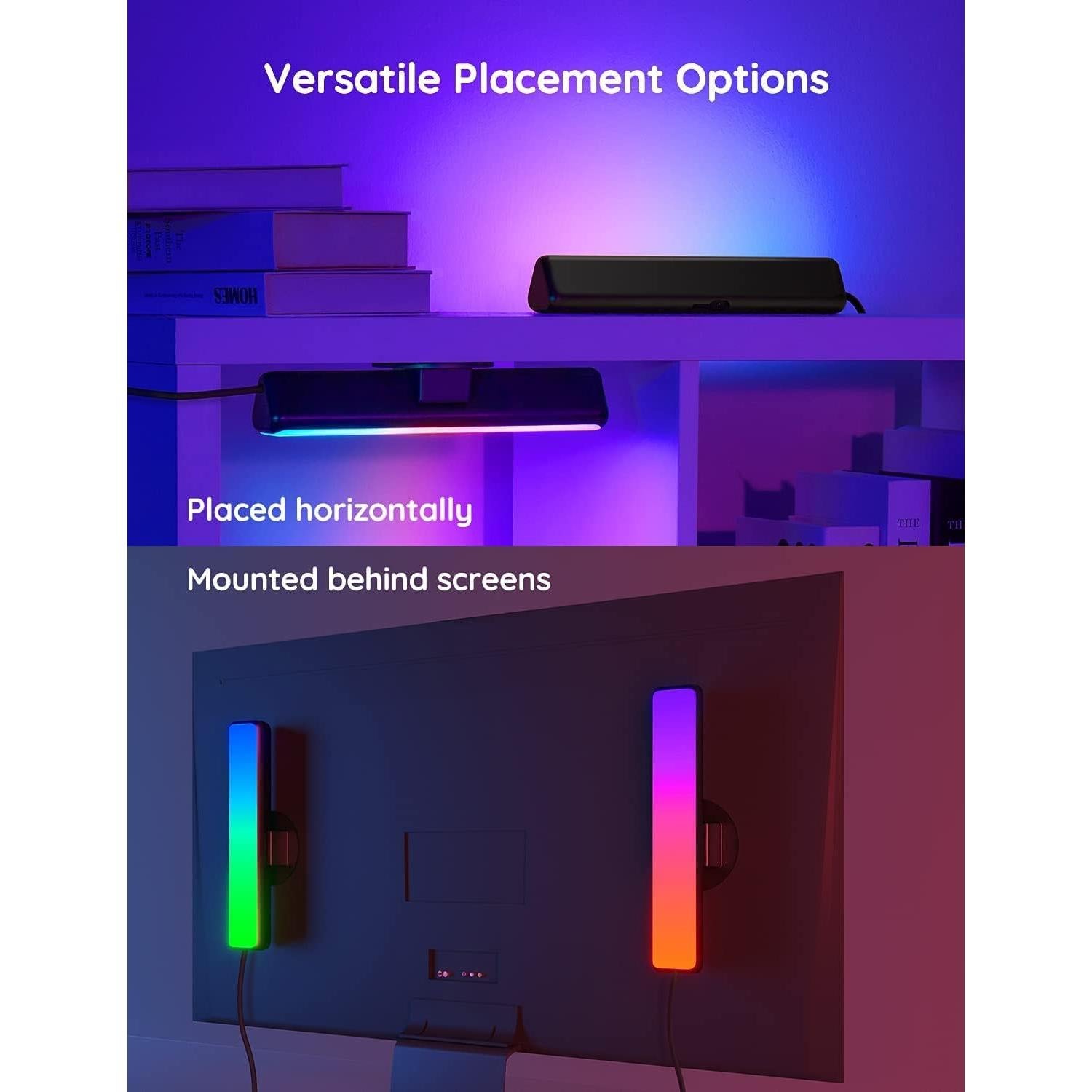 Barras de Luz LED Govee H6056 RGBICWW para TV y Juegos