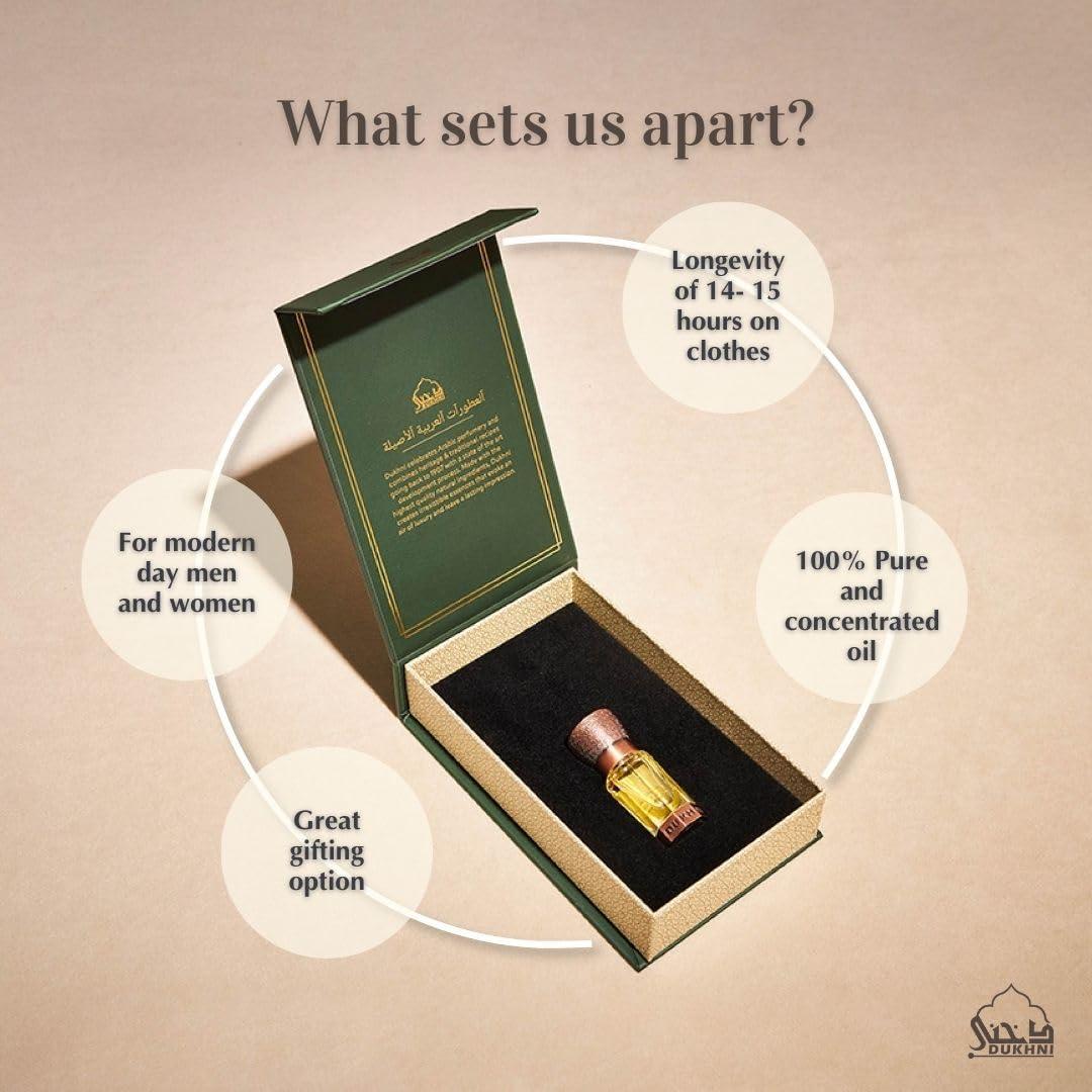 Aceite de Fragancia Dukhni Oud Faten 6ml - Puro y Halal