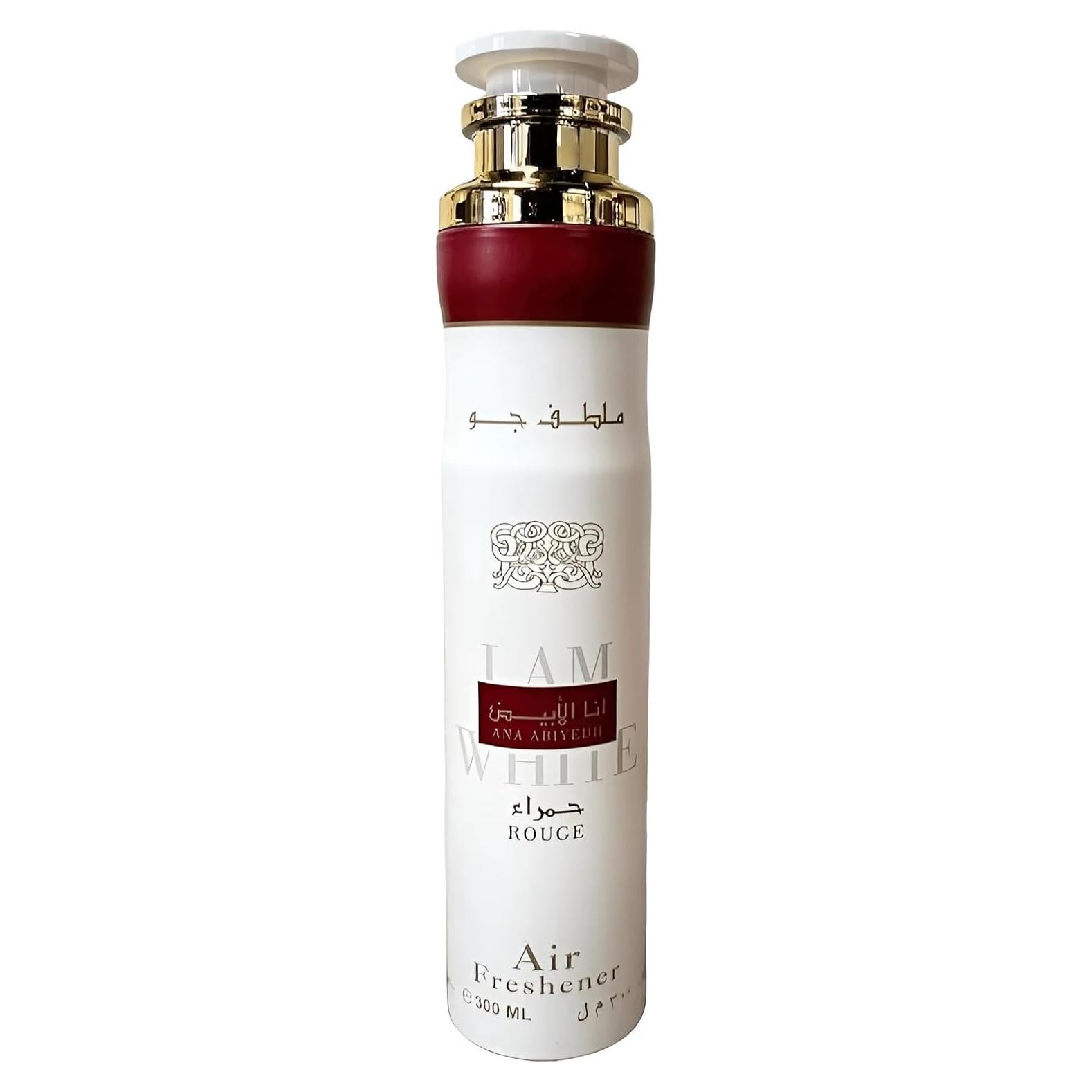 Ambientador Lattafa Ana Abiyedh Rouge 300 ml - Fragancia Ámbar y Especias