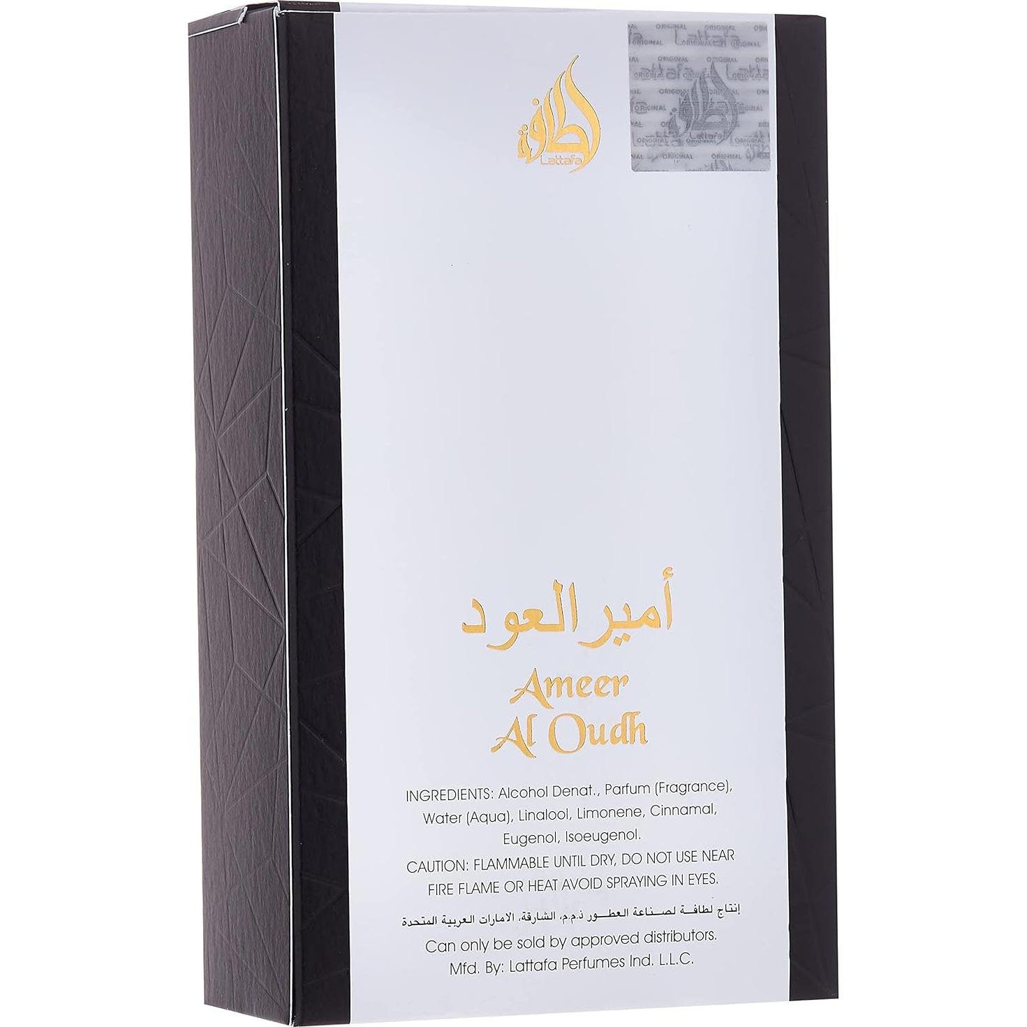 Lattafa Ameer Al Oud Intense Oud Eau de Parfum 100ml Pack 2
