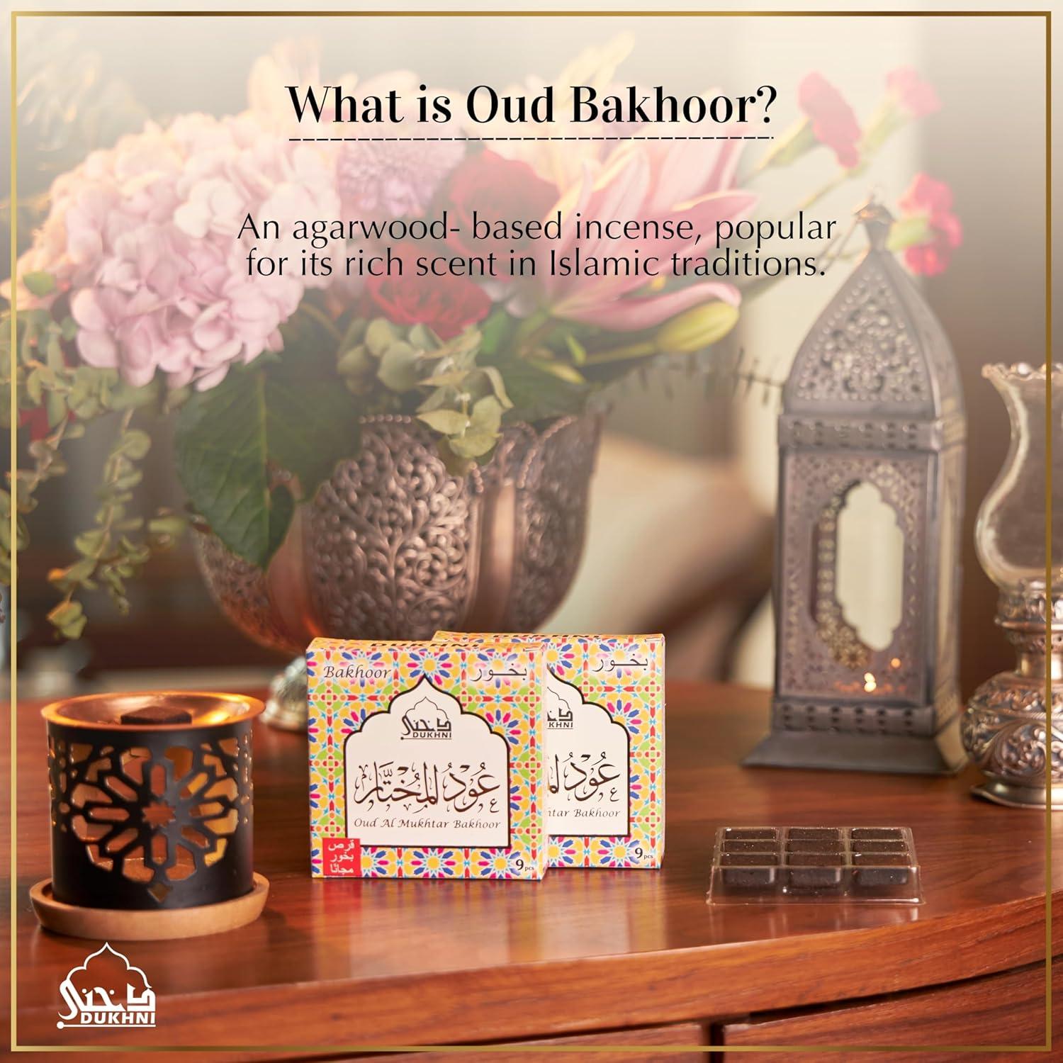 Set de Bakhoor Dukhni Oud Al Mukhtar | 18 Piezas + Quemador