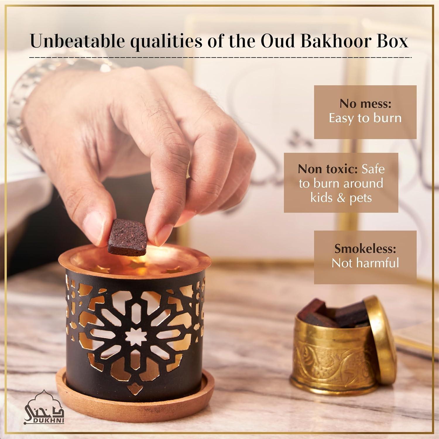 Set de Bakhoor Dukhni Oud Al Mukhtar | 18 Piezas + Quemador