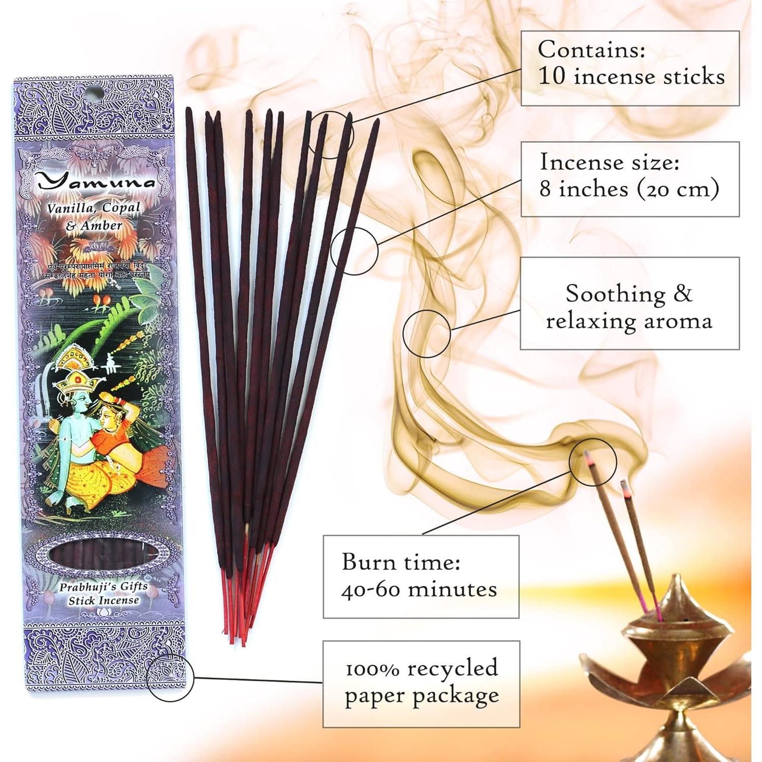 Incienso Espiritual Regalos de Prabhuji - 30 Varitas Aromáticas