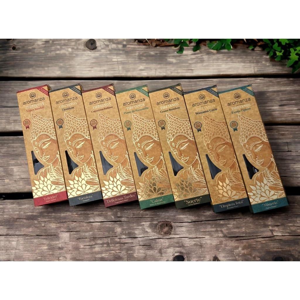 Incienso Tibetano Aromanza Sándalo 8 Varillas Orgánico
