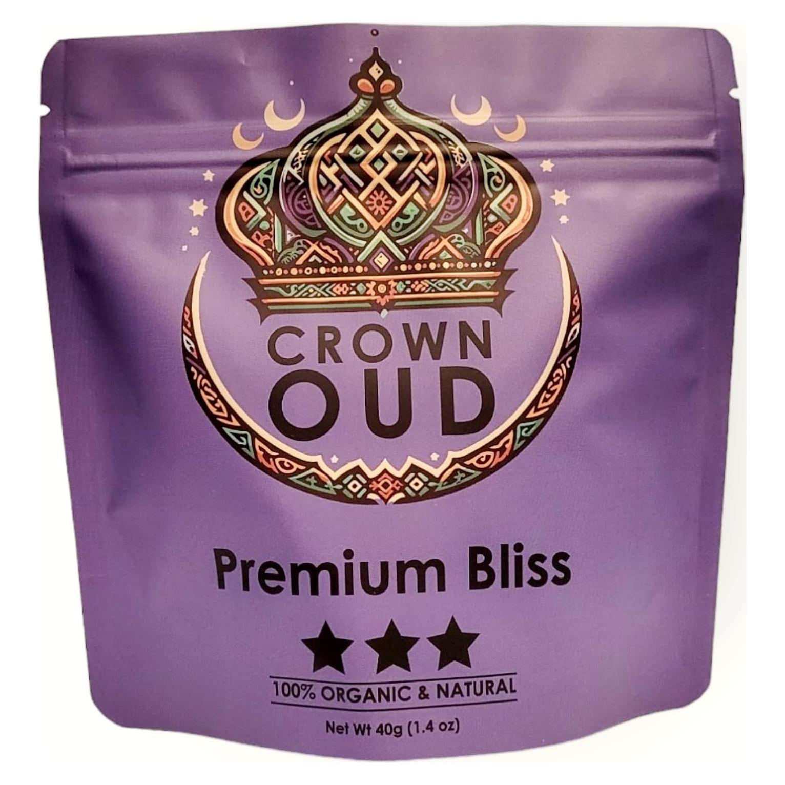 Incienso de Agarwood Natural Crown Oud 40g - Aroma Equilibrado