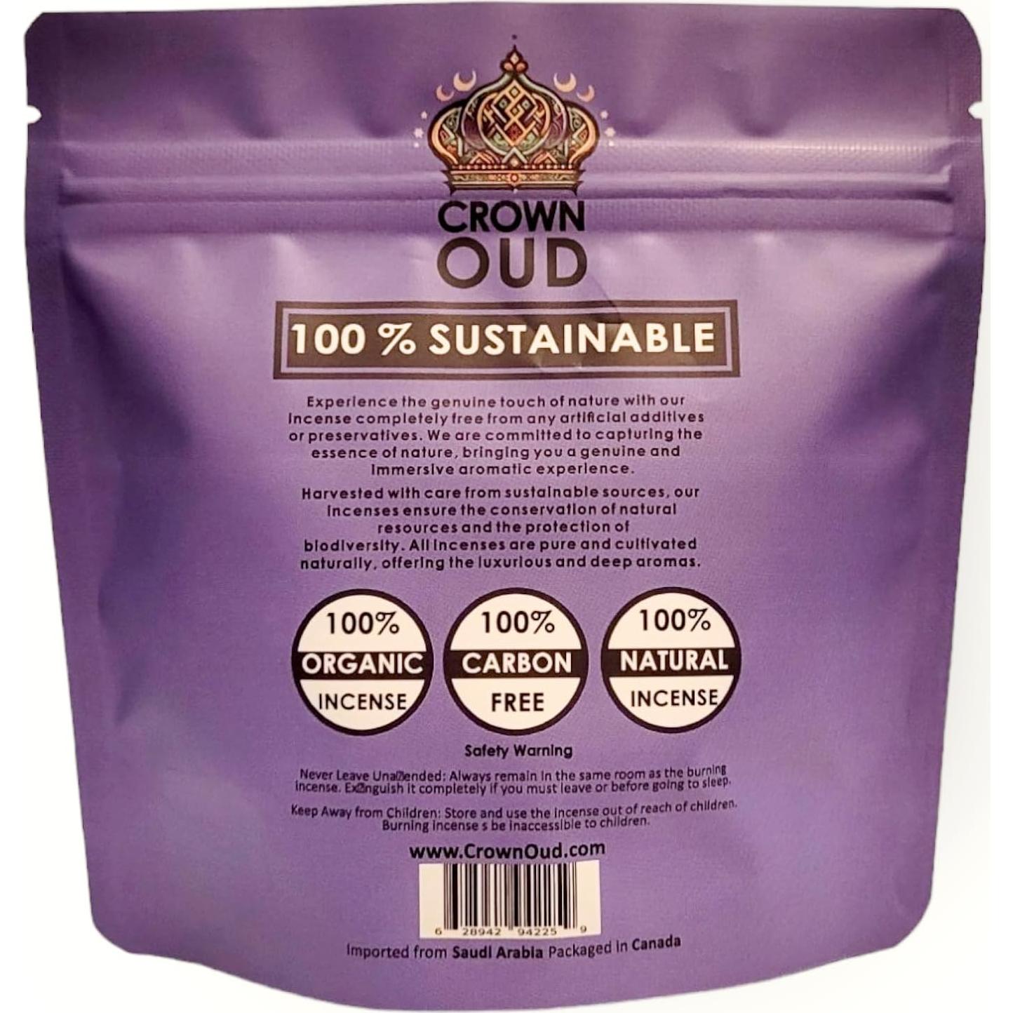 Incienso de Agarwood Natural Crown Oud 40g - Aroma Equilibrado