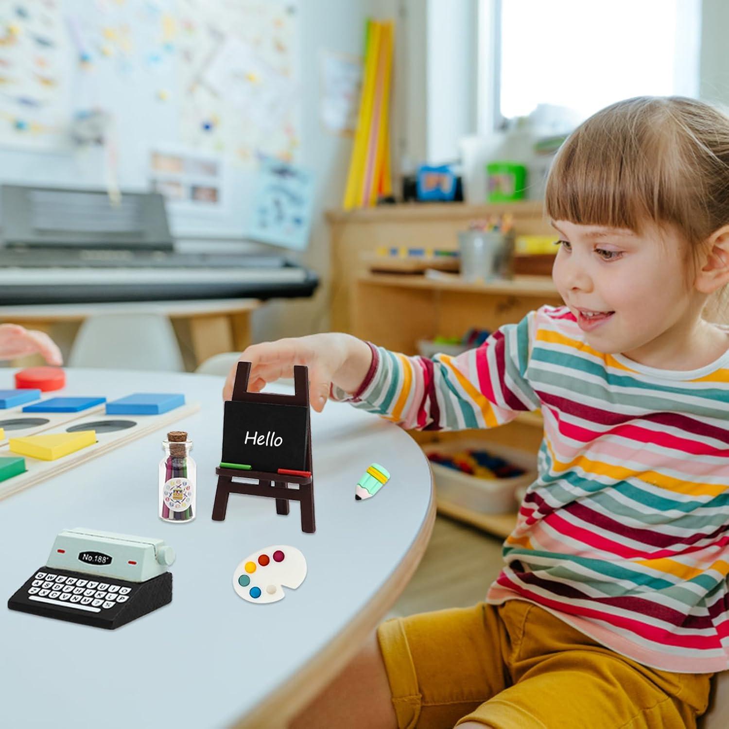 SOTOGO 46 Piezas Accesorios Escuela para Muñecas DIY