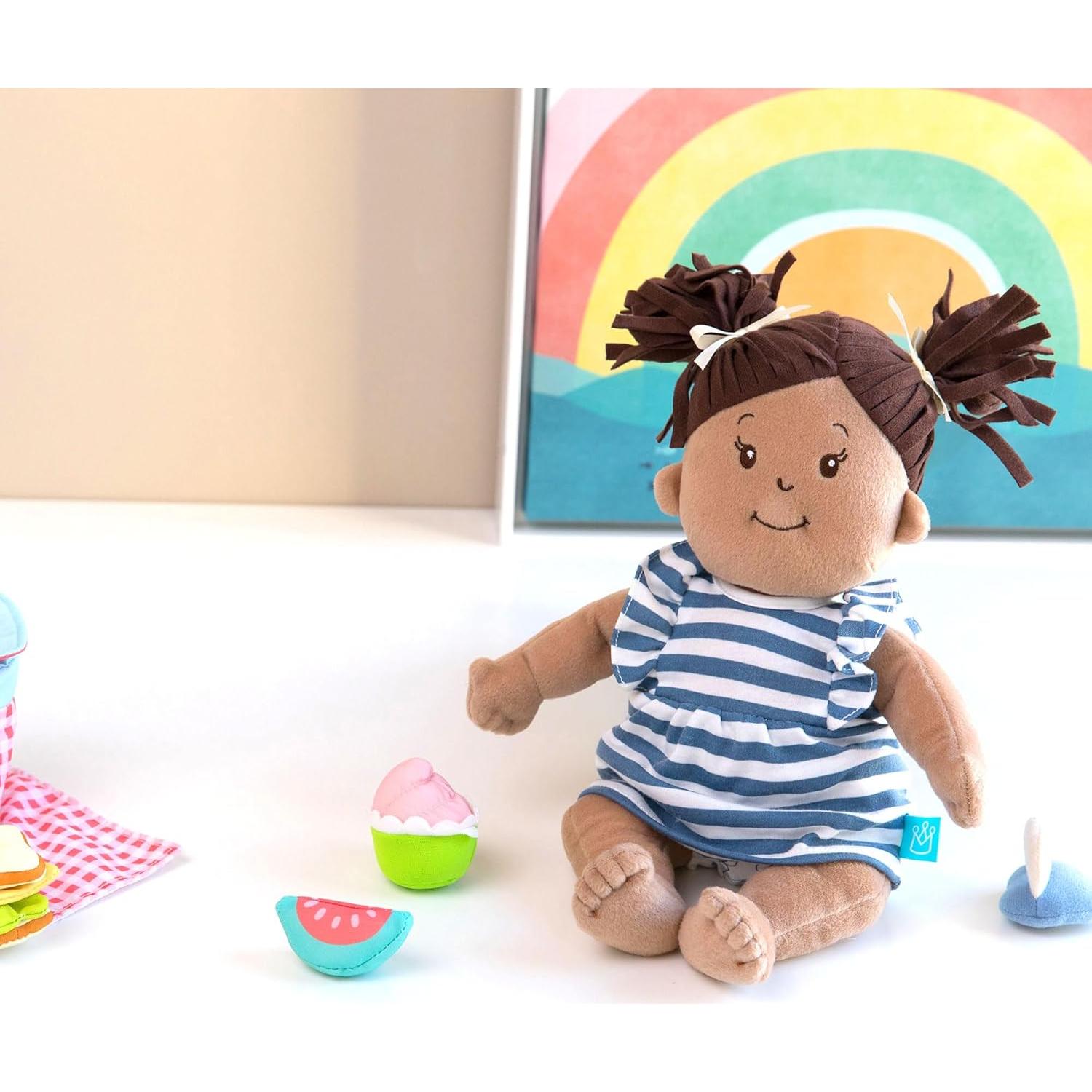 Muñeca Bebé Stella Beige 38 cm con Chupete Magnético