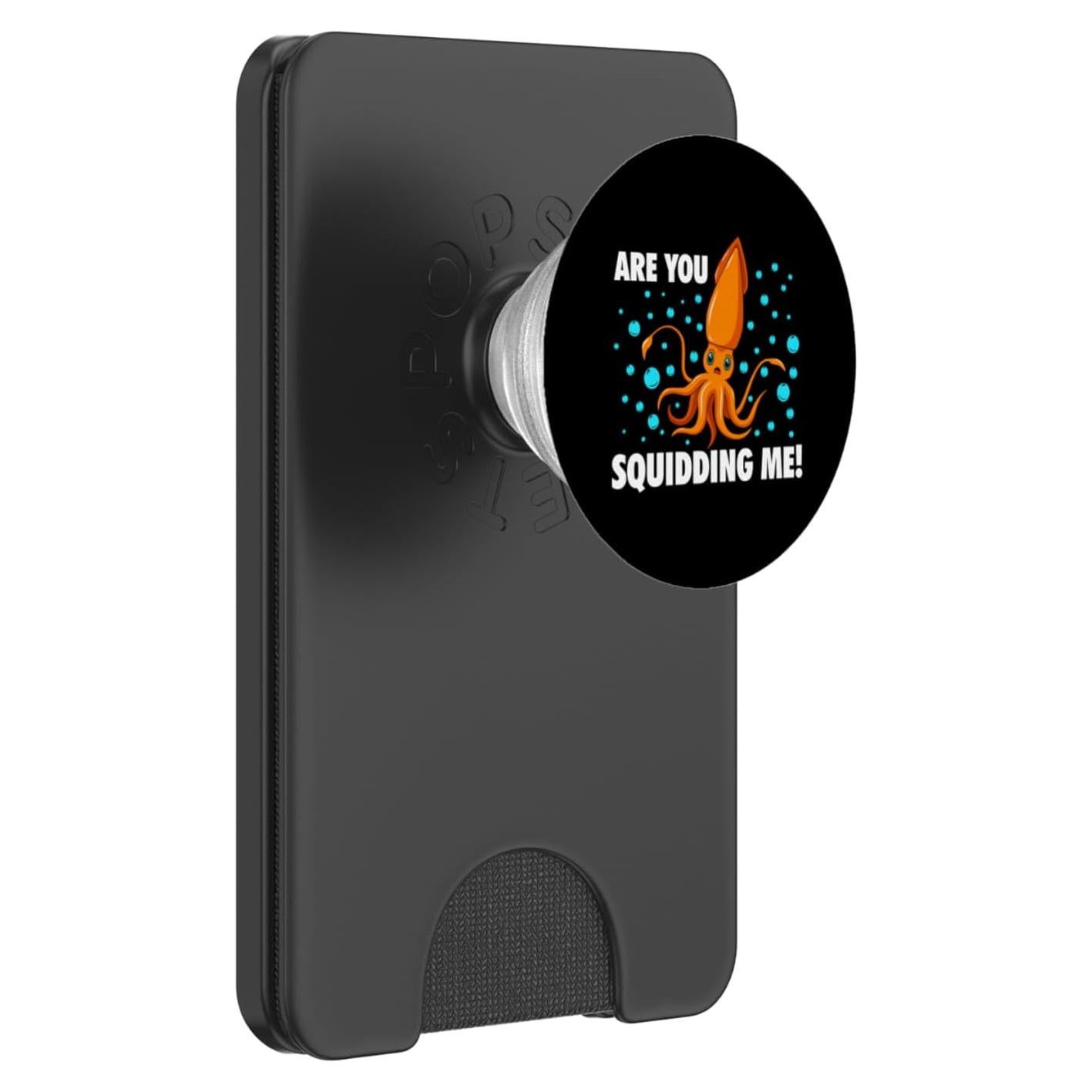 PopWallet Magnético PopSockets Calamar Marino Negro