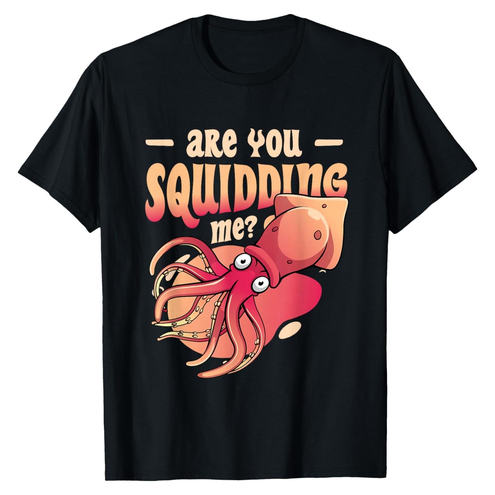 Camiseta divertida para biólogos marinos - Pulpo y Calamar