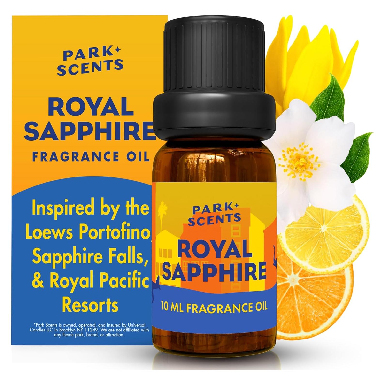 Aceite de Fragancia Park Scents Zafiro Real 10ml - Jazmín Cítrico Ámbar Ylang Ylang