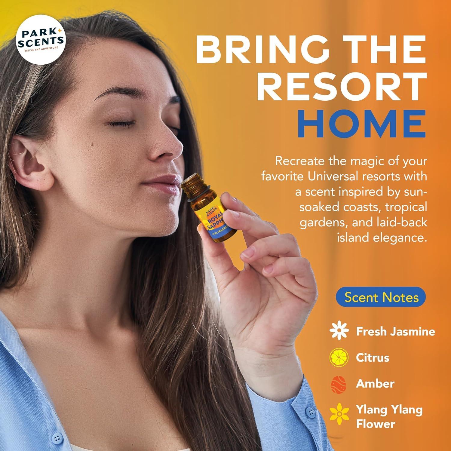 Aceite de Fragancia Park Scents Zafiro Real 10ml - Jazmín Cítrico Ámbar Ylang Ylang