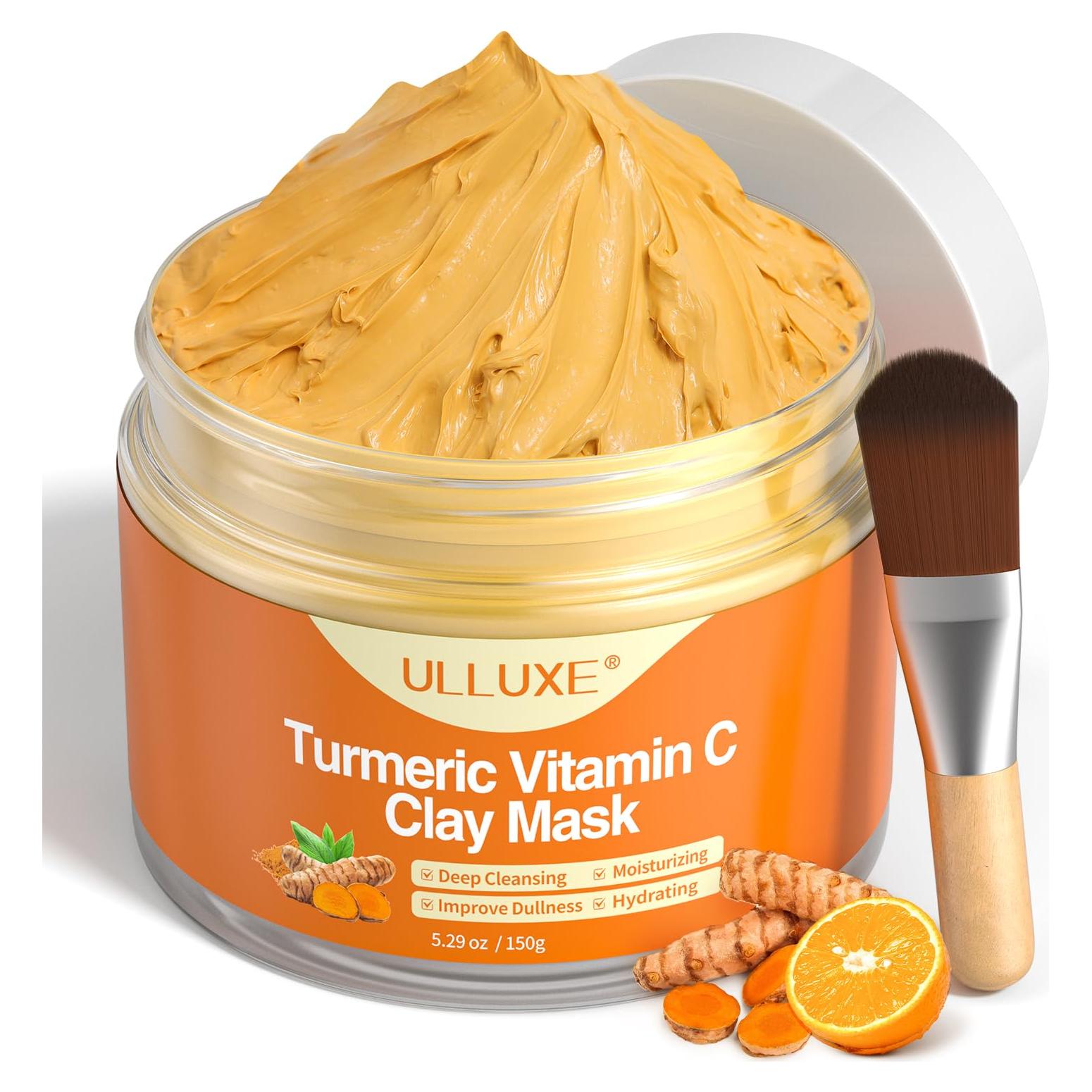 Mascarilla Facial ULLUXE de Arcilla y Vitamina C 150 g