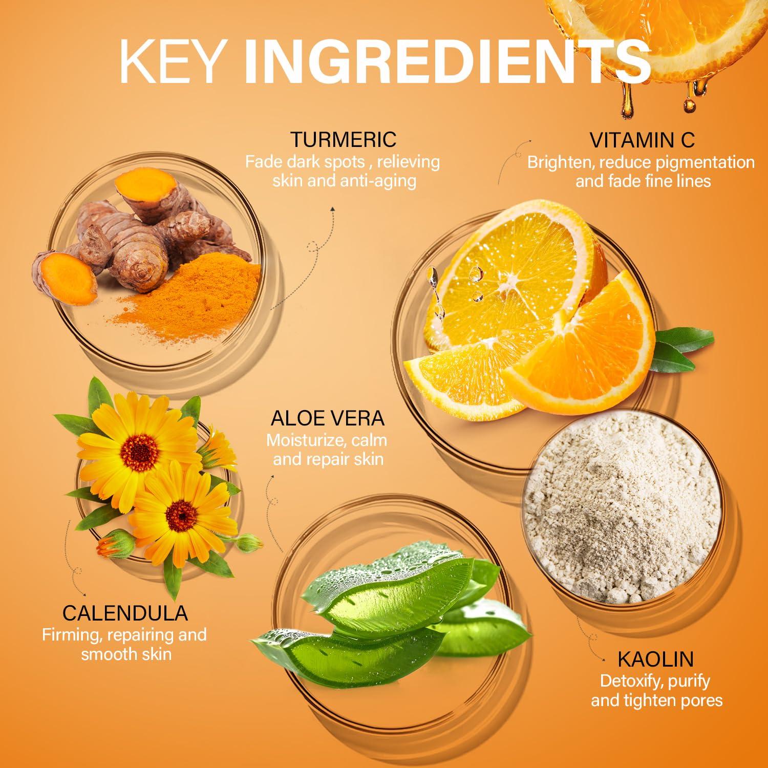 Mascarilla Facial ULLUXE de Arcilla y Vitamina C 150 g