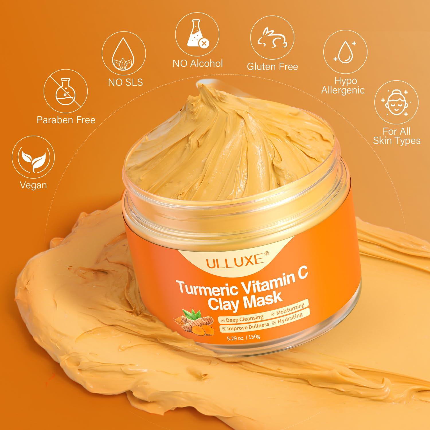 Mascarilla Facial ULLUXE de Arcilla y Vitamina C 150 g