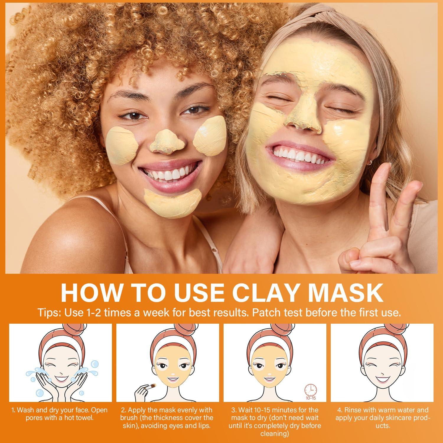 Mascarilla Facial ULLUXE de Arcilla y Vitamina C 150 g