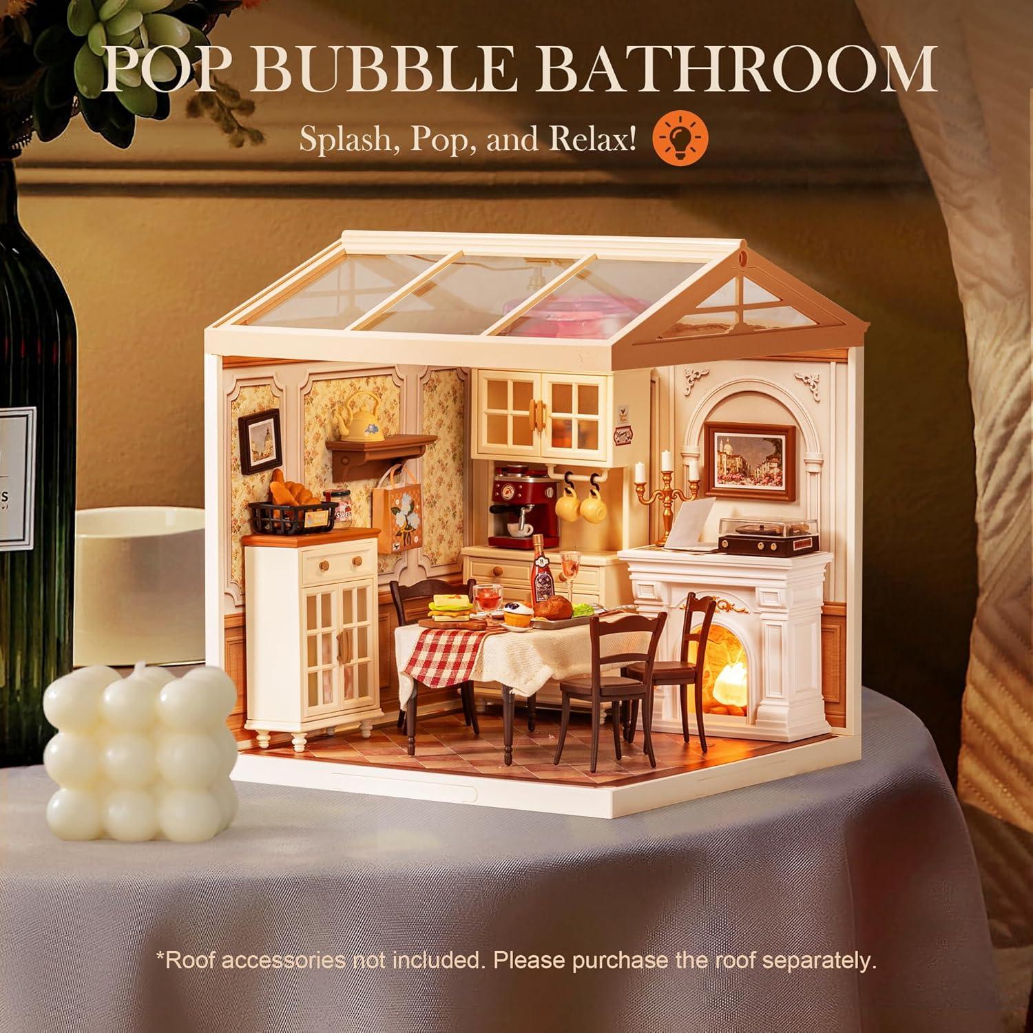 ROBOTIME Set de Construcción Mini Casa Comedor Cálido