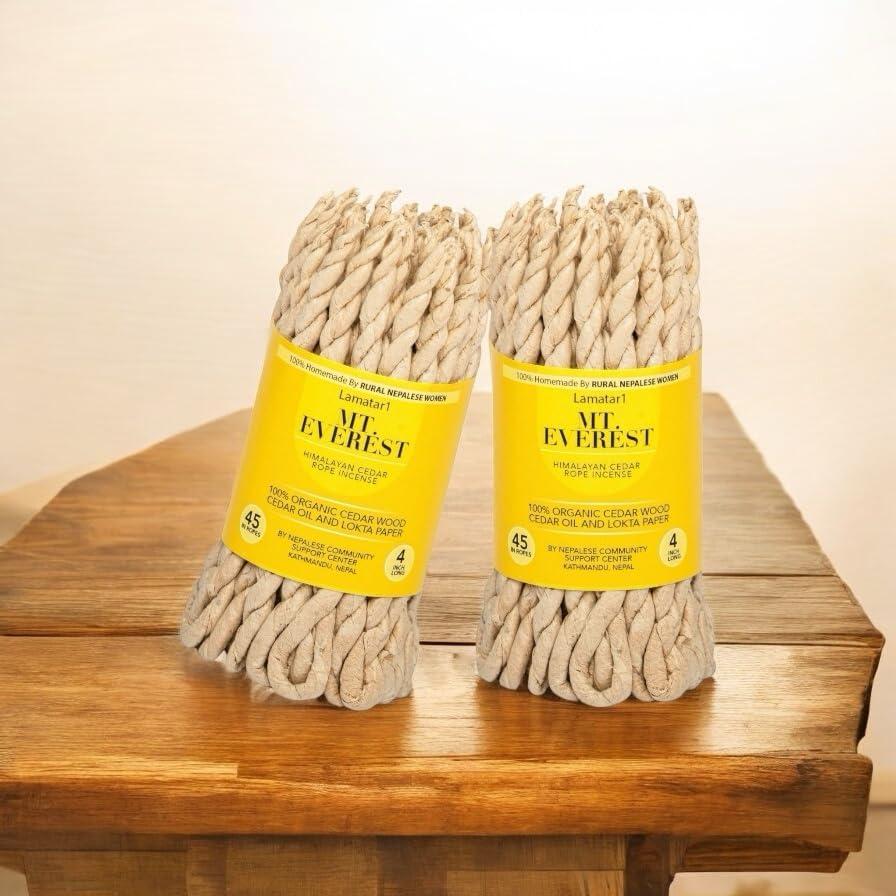 Incienso en Cuerda de Cedro Lamatar1 - Hecho a Mano - 2 Piezas