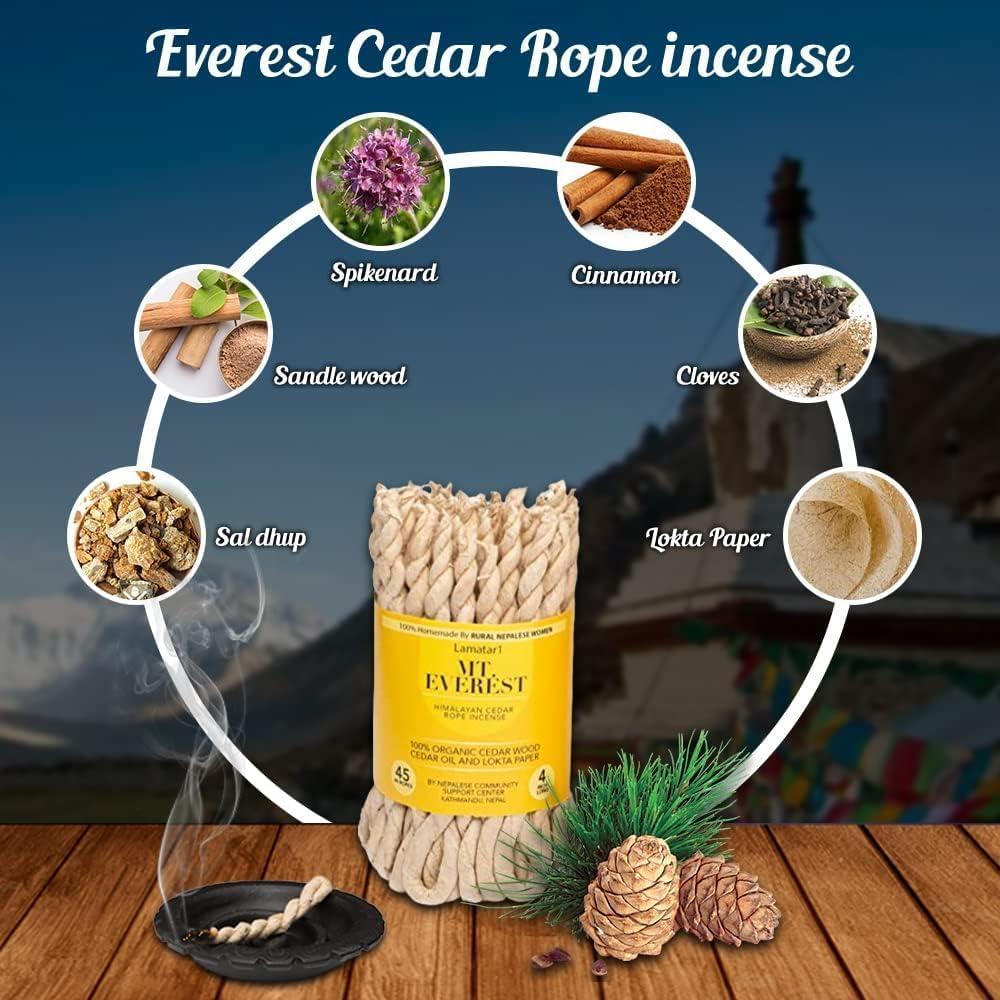 Incienso en Cuerda de Cedro Lamatar1 - Hecho a Mano - 2 Piezas