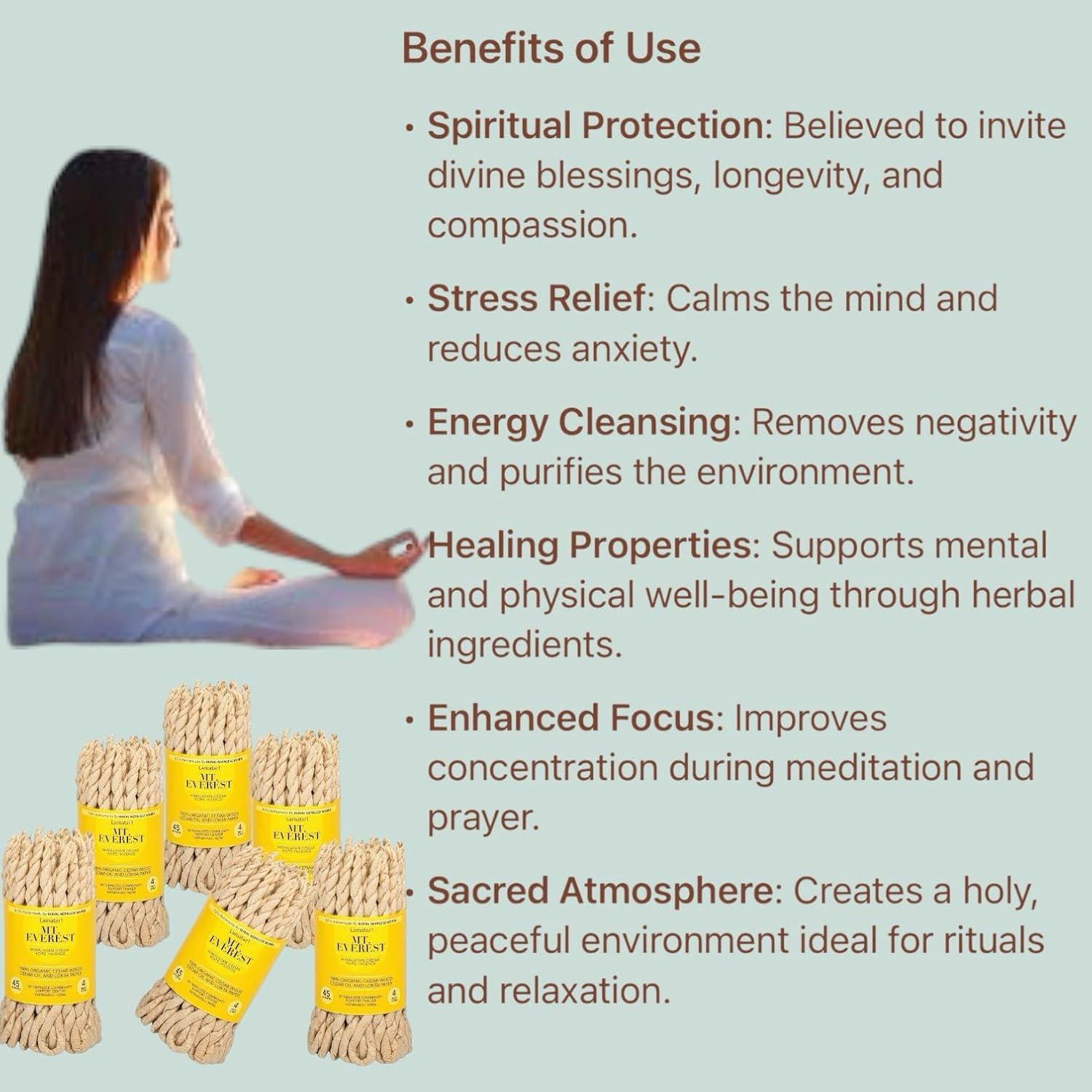 Incienso en Cuerda de Cedro Lamatar1 - Hecho a Mano - 2 Piezas