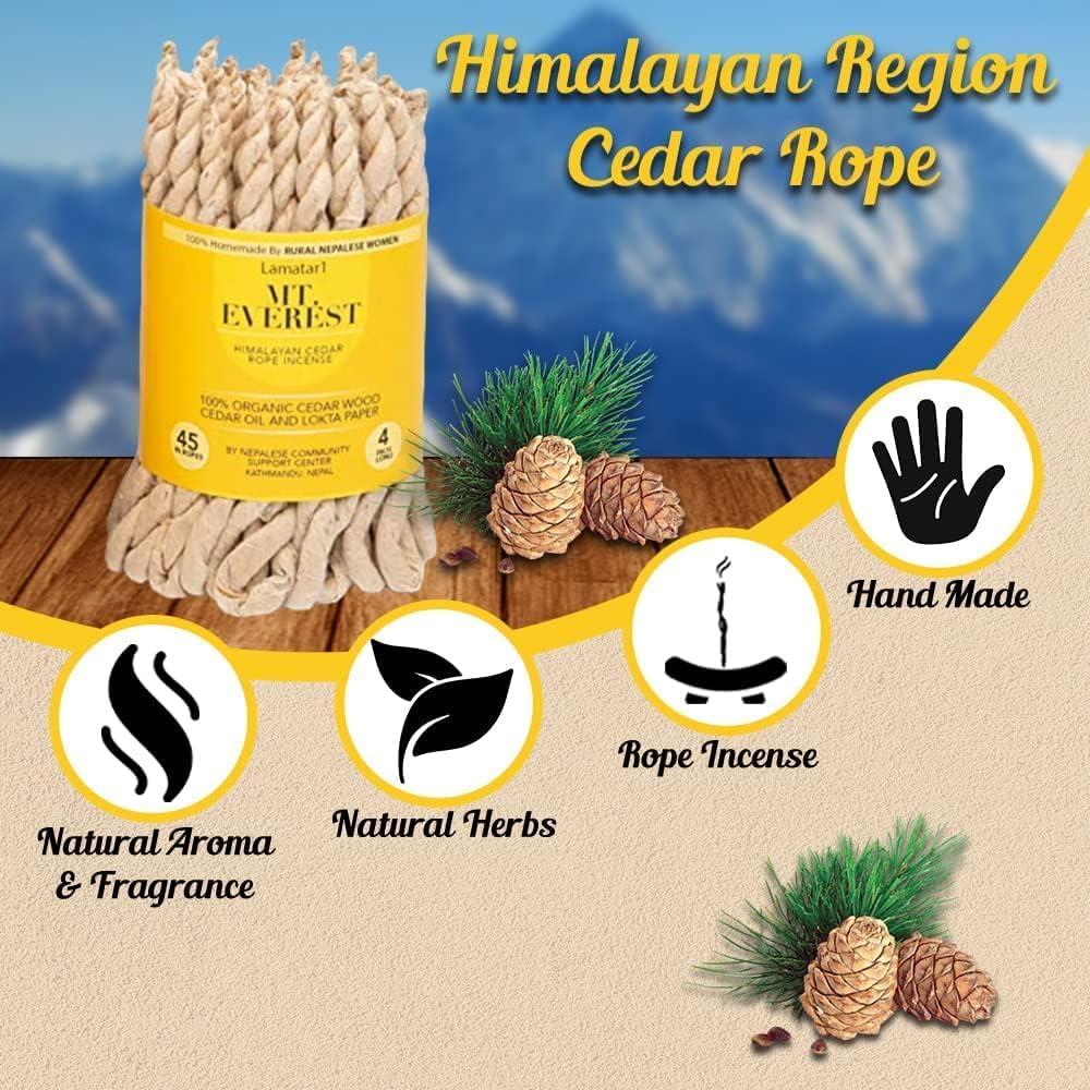 Incienso en Cuerda de Cedro Lamatar1 - Hecho a Mano - 2 Piezas