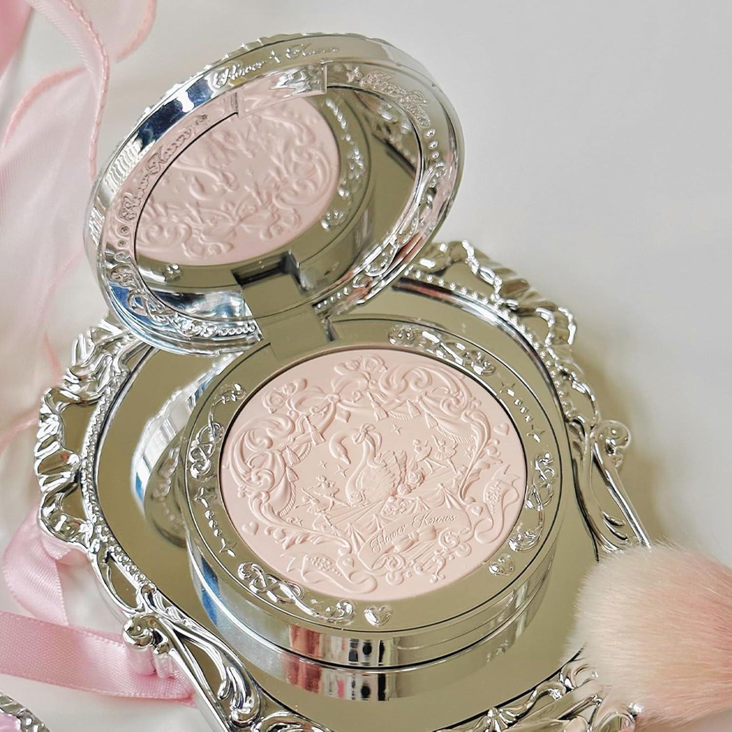 Rubor en Polvo Mate Flower Knows 4.8g 01 Cisne Niveo