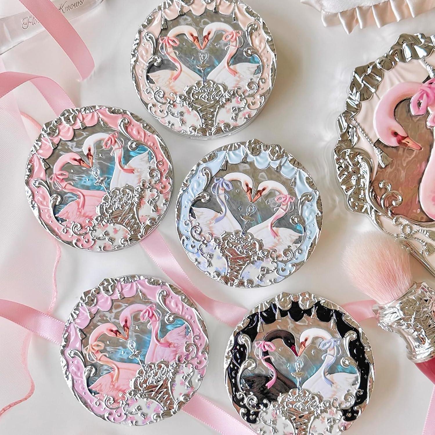 Rubor en Polvo Mate Flower Knows 4.8g 01 Cisne Niveo