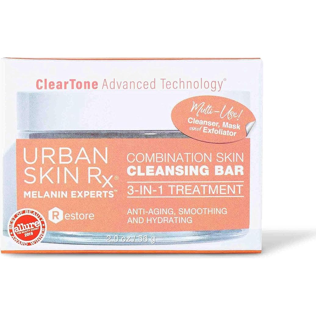 Barra Limpiadora 3 en 1 Urban Skin Rx para Piel Mixta 56.7 g
