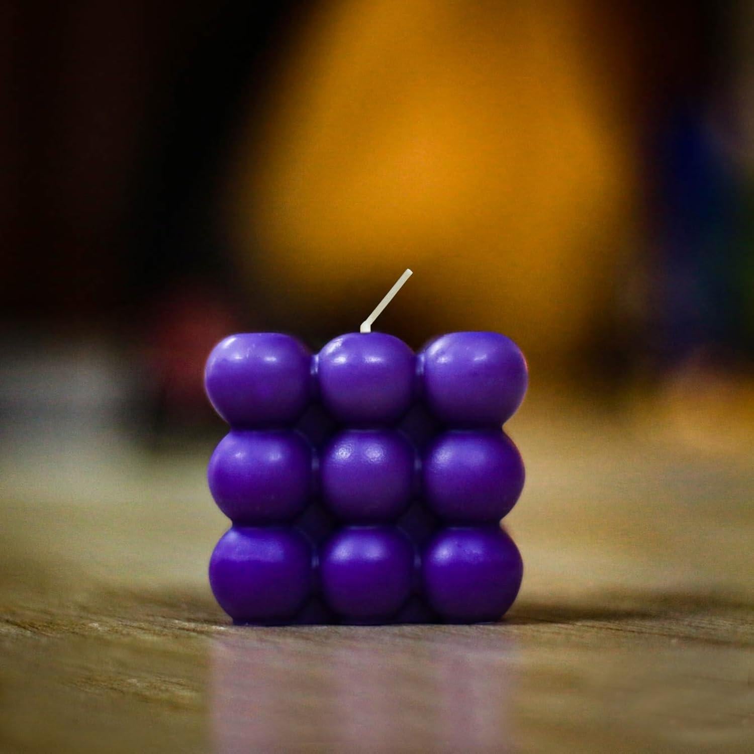 Vela Cubo Burbuja Urban Posh - Aroma Frijol de Vainilla 6.35cm