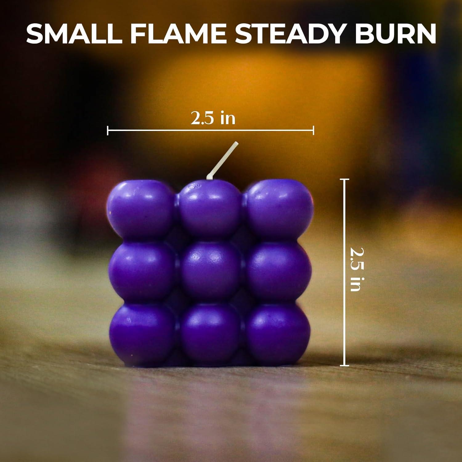 Vela Cubo Burbuja Urban Posh - Aroma Frijol de Vainilla 6.35cm