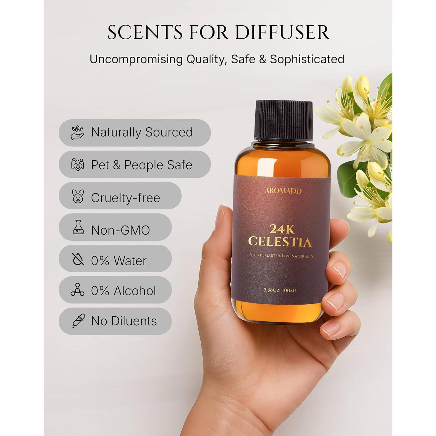 Aceite Difusor Aromadd 24K Celestia 100ml - Aromaterapia Lujo