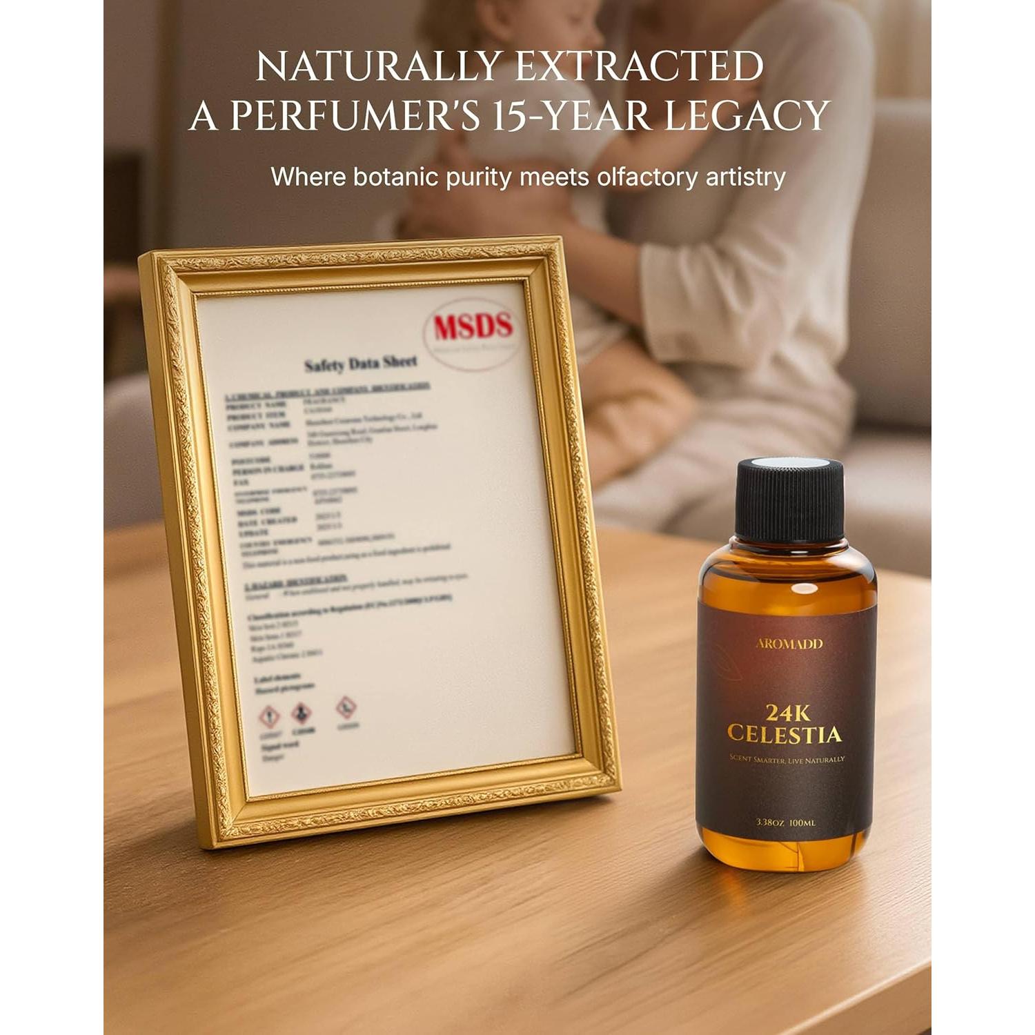 Aceite Difusor Aromadd 24K Celestia 100ml - Aromaterapia Lujo