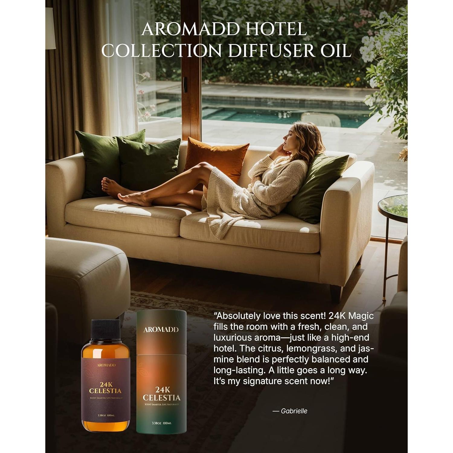 Aceite Difusor Aromadd 24K Celestia 100ml - Aromaterapia Lujo