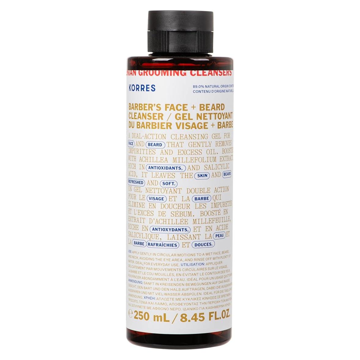 Gel Limpiador KORRES Athenian para Cara y Barba 250 ml