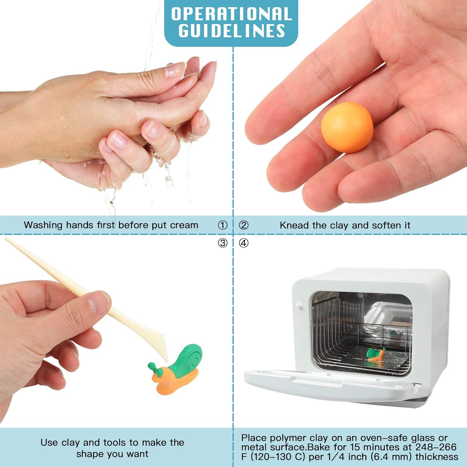 Kit de Arcilla Polimérica 50 Colores Aestd-ST para Niños