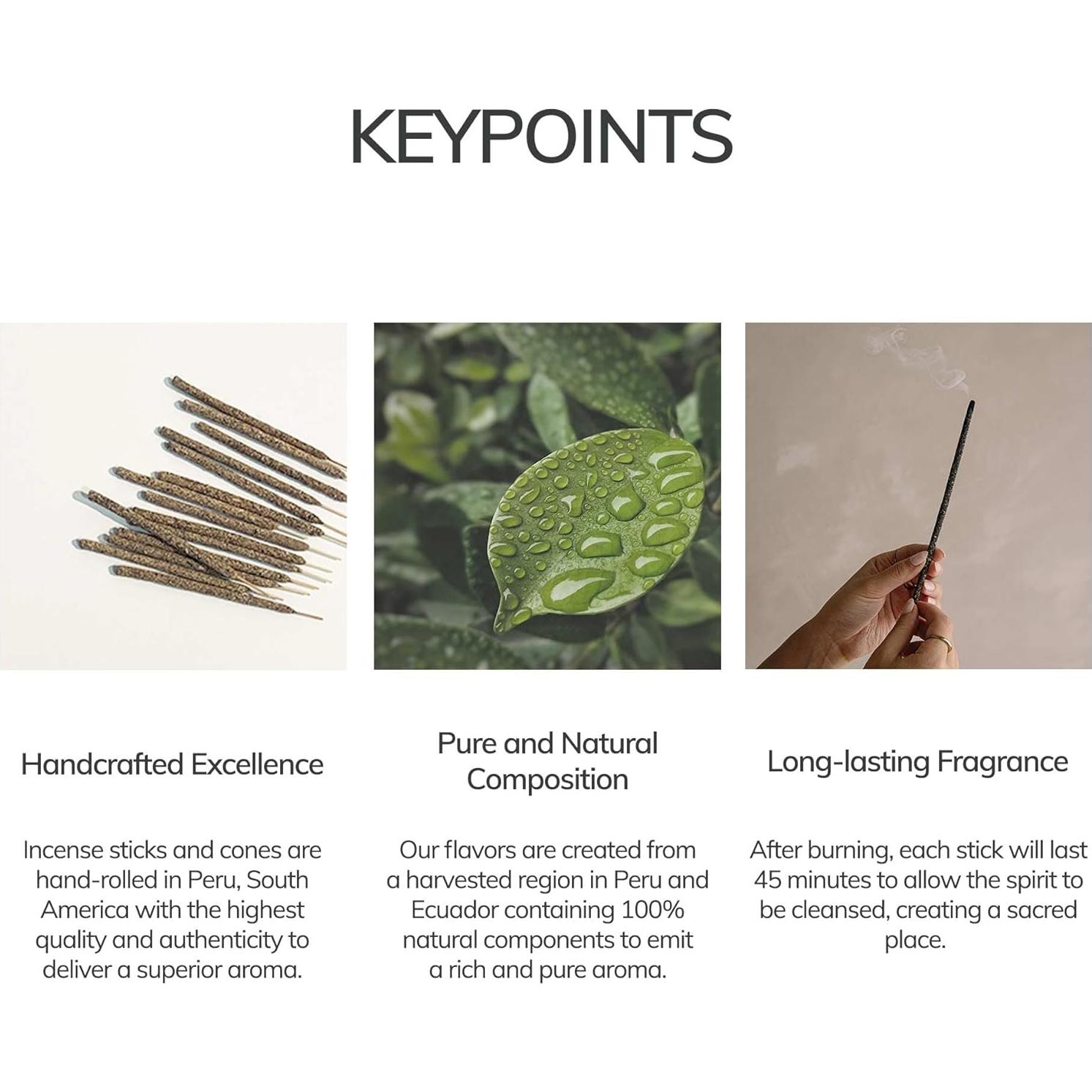 Incienso de Canela Mini Cedar and Myrrh | 30 Varillas | Hecho a Mano