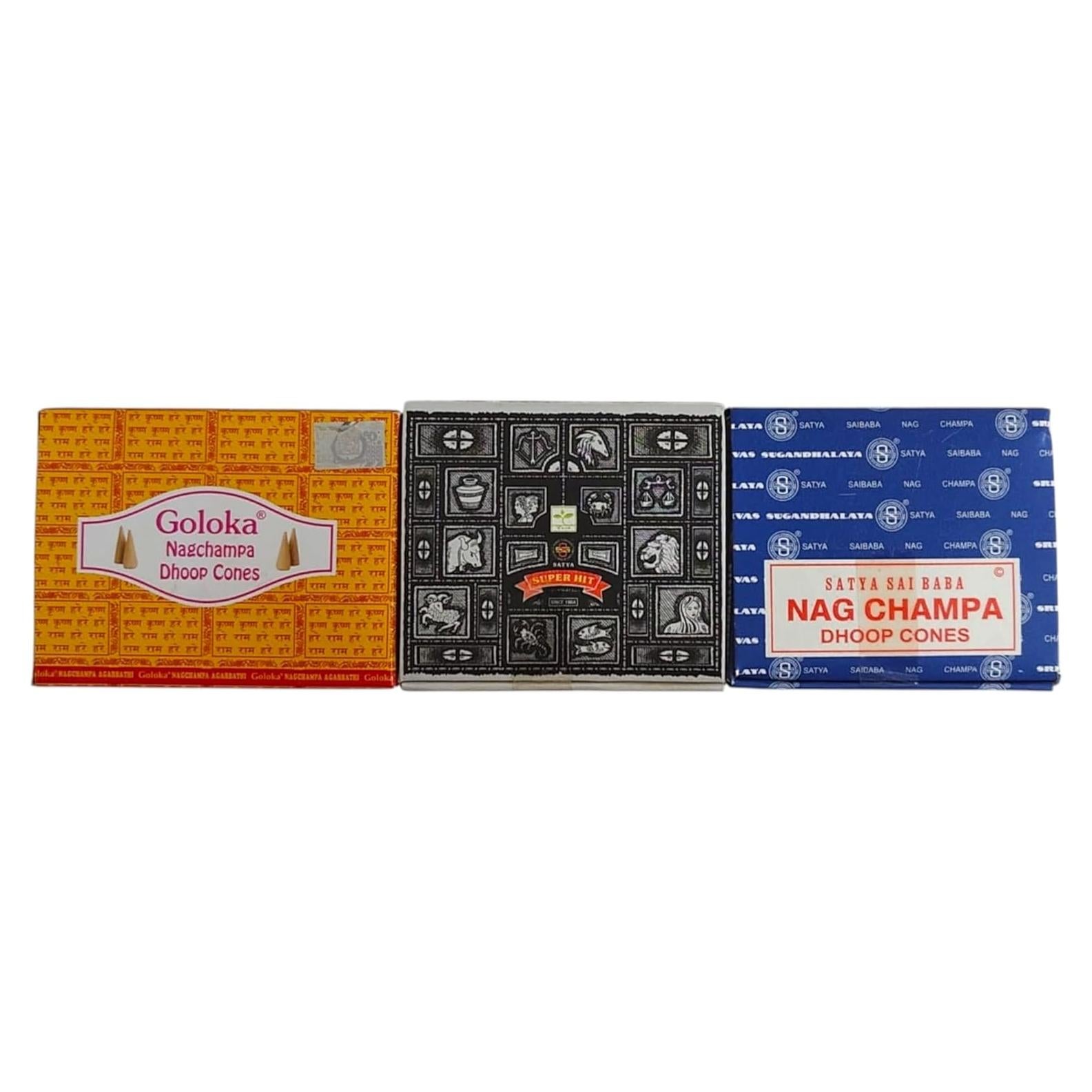 Set de Conos de Incienso Nag Champa Giftbrit - 34 Unidades