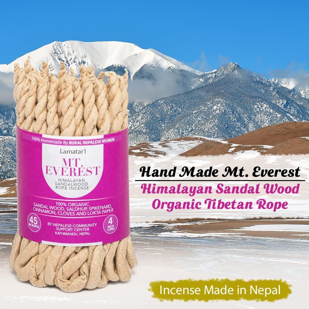 Incienso de Cuerda Lamatar1 de Sándalo Himalayo 45 Cuerdas
