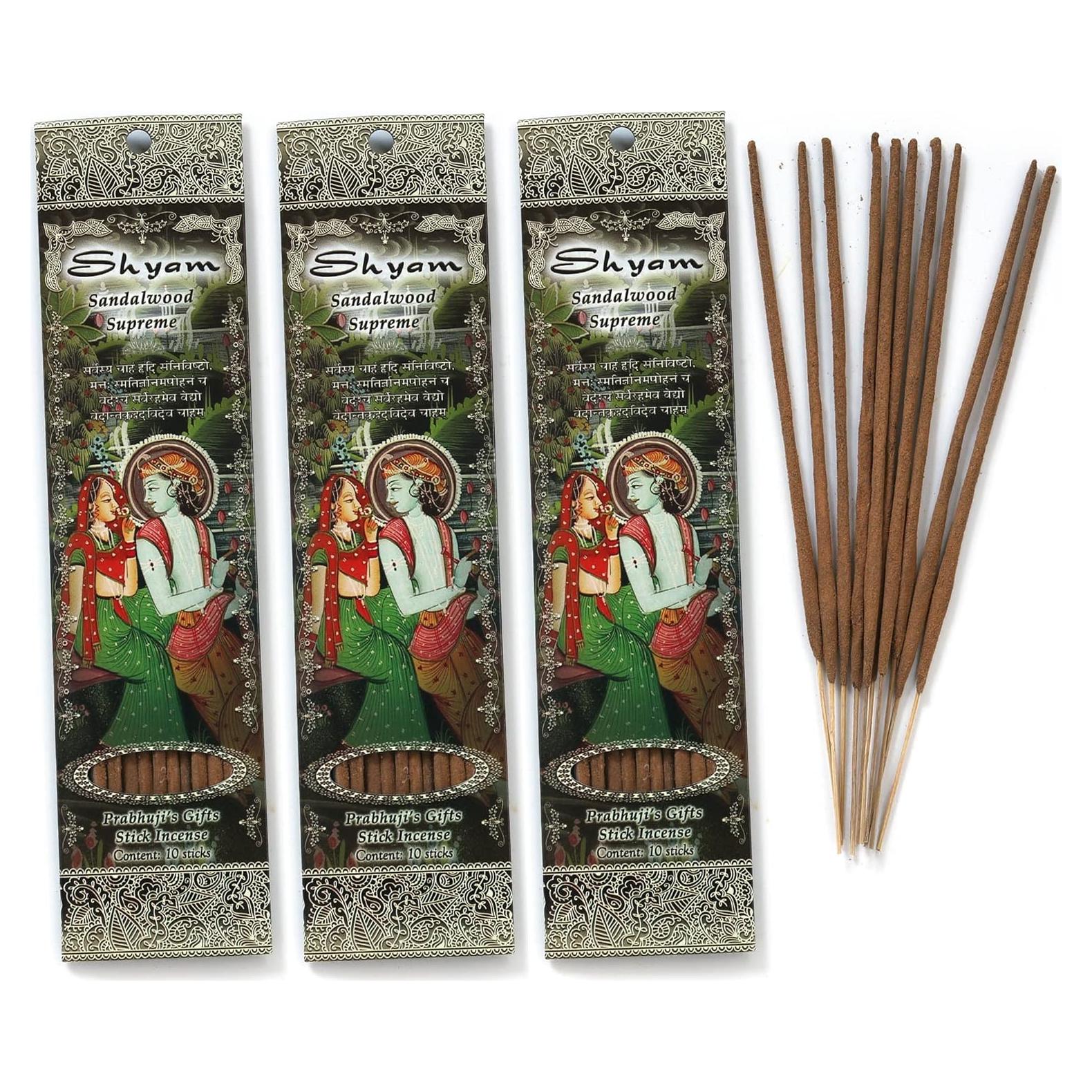Incienso Espiritual Regalos de Prabhuji Sándalo 30 Varitas