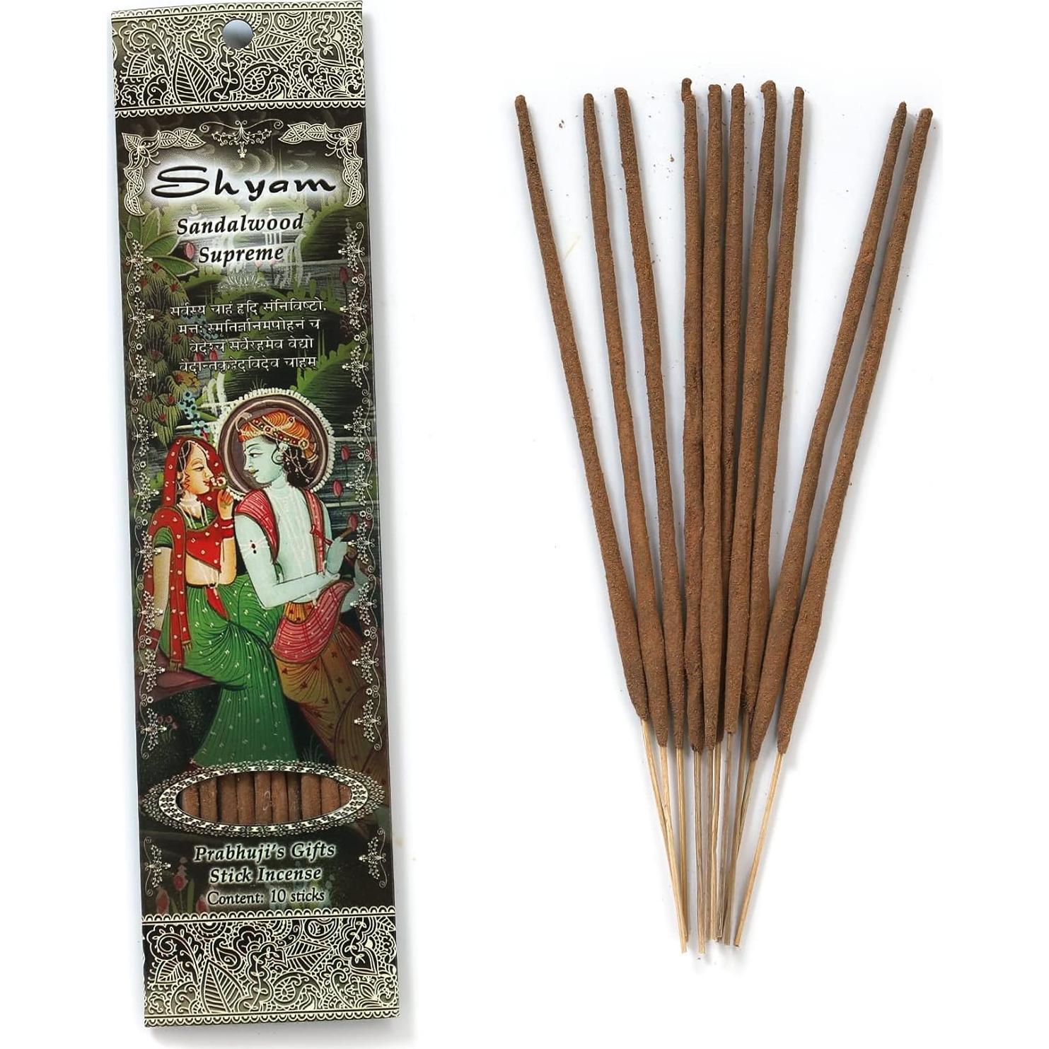 Incienso Espiritual Regalos de Prabhuji Sándalo 30 Varitas