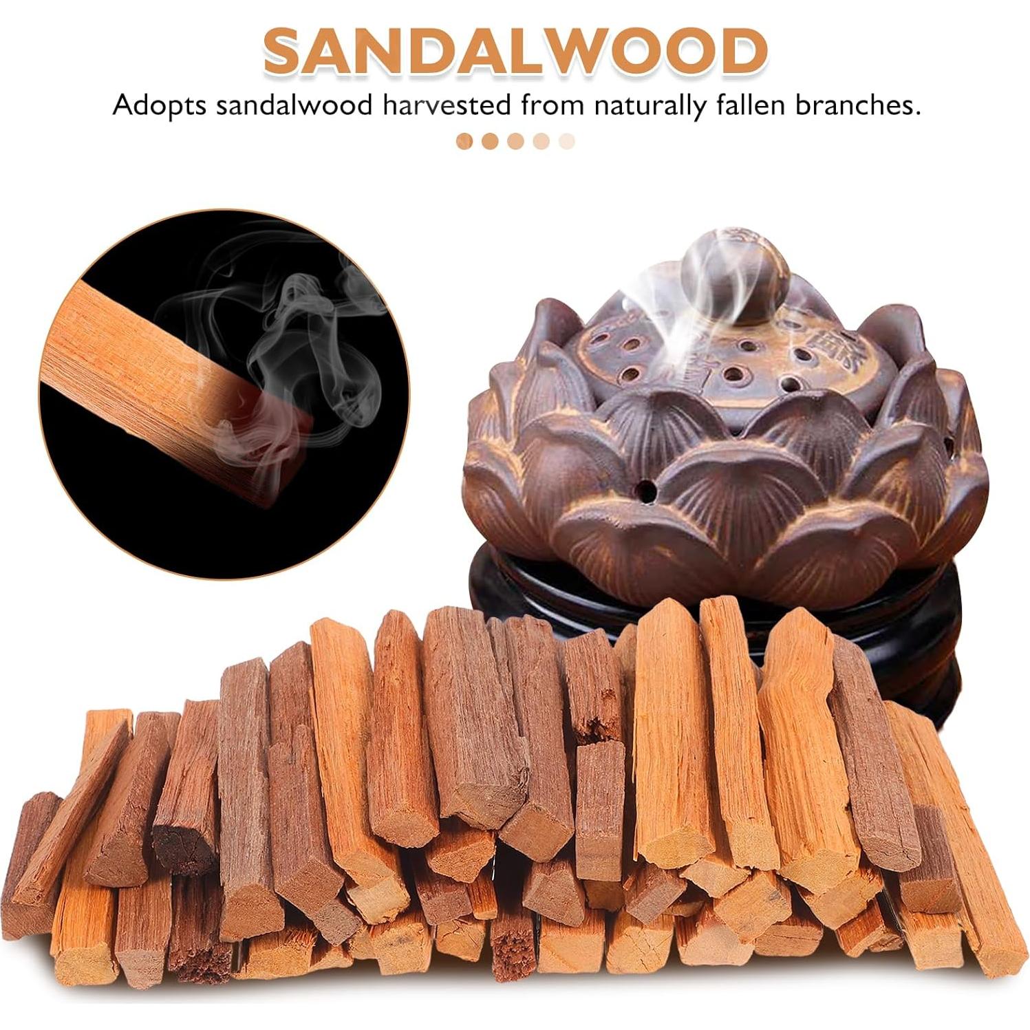 Palos de Incienso de Sándalo Abaodam 50g Aromaterapia